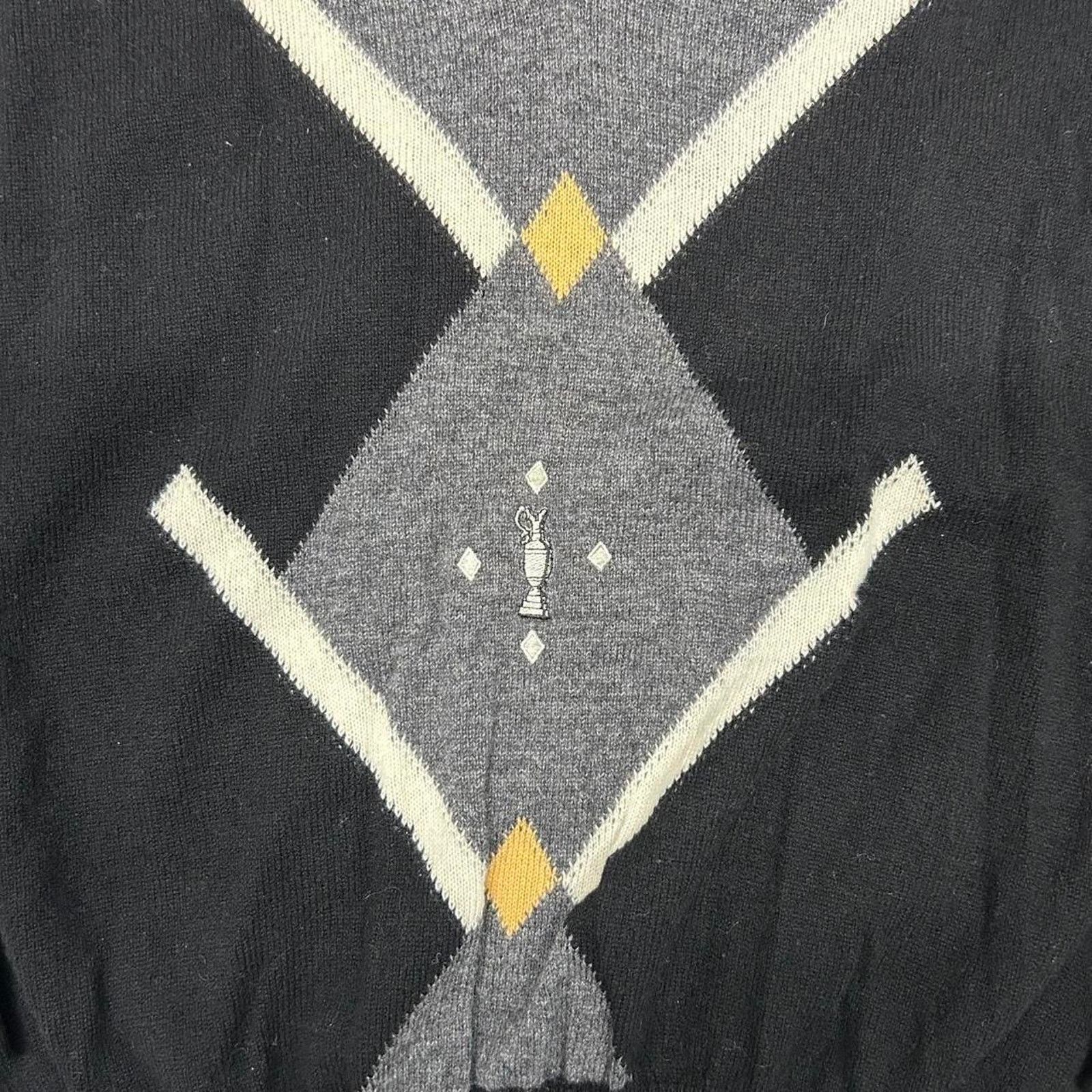 Other VTG Grey and black Golf argyle sweater Size US XL / EU 56 / 4 - 2 Thumbnail