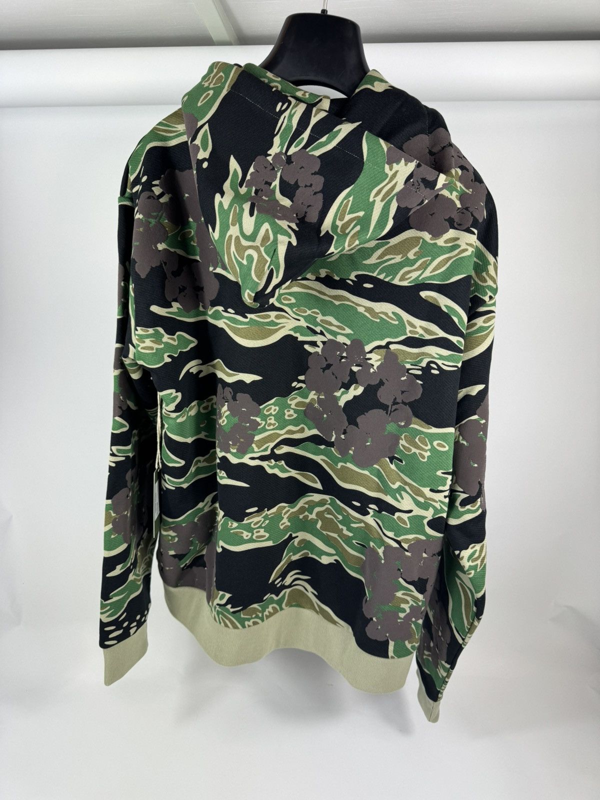 DENIM TEARS Green Camouflage Zip Hoodie Size US L / EU 52-54 / 3 - 2 Thumbnail