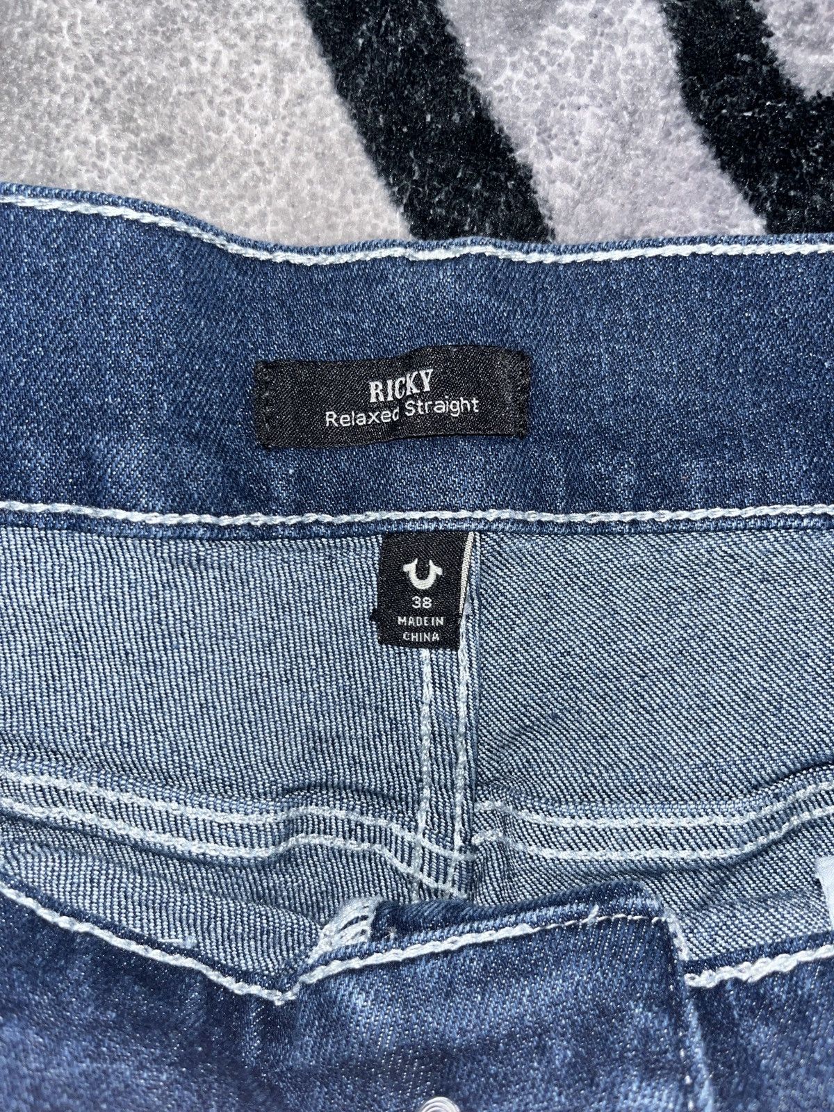 True Religion True Religion Ricky Jeans Size US 38 / EU 54 - 4 Thumbnail