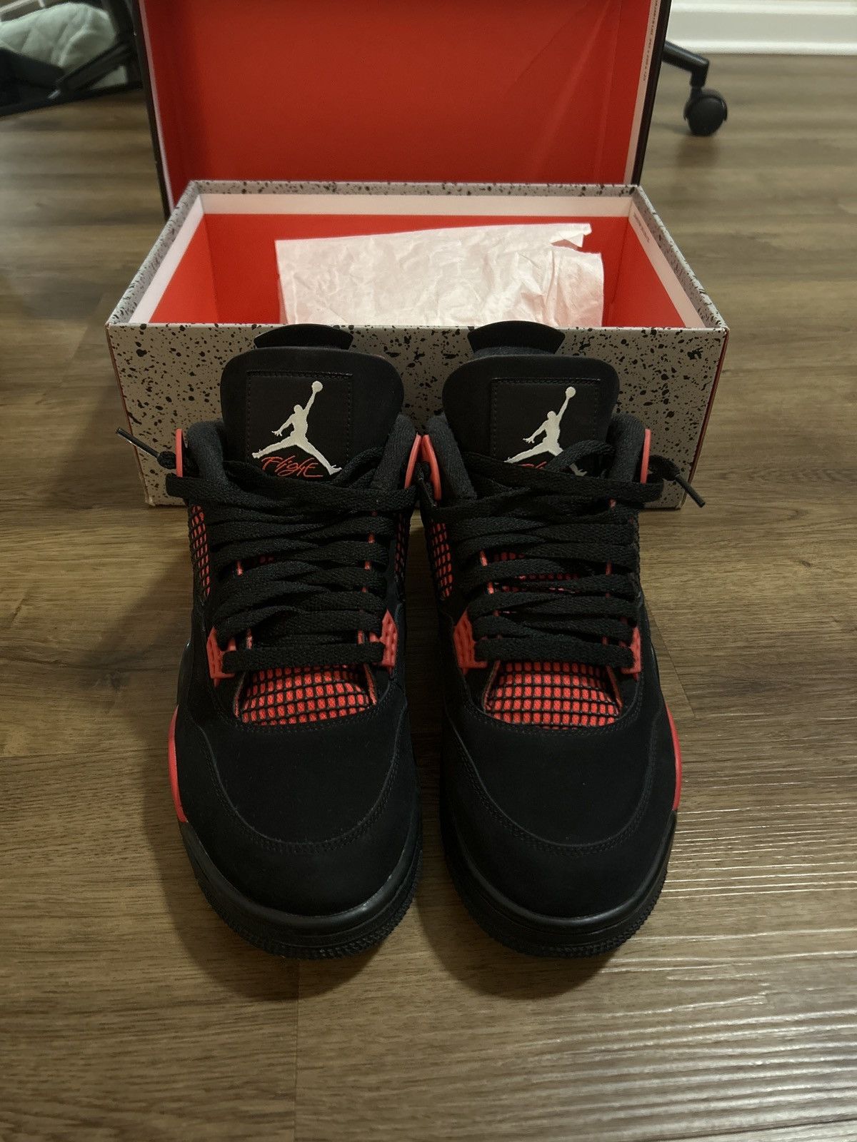 Jordan Brand Jordan 4 Retro Red Thunder Size US 11 / EU 44 - 2 Thumbnail