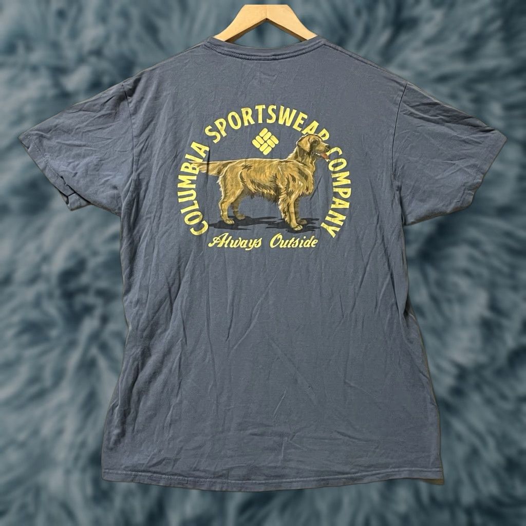 Vintage Columbia Shirt Dog Graphic Gray L Mens Regular T-Shirt Activewear Size Large Flaws See All pics Size US L / EU 52-54 / 3 - 1 Thumbnail