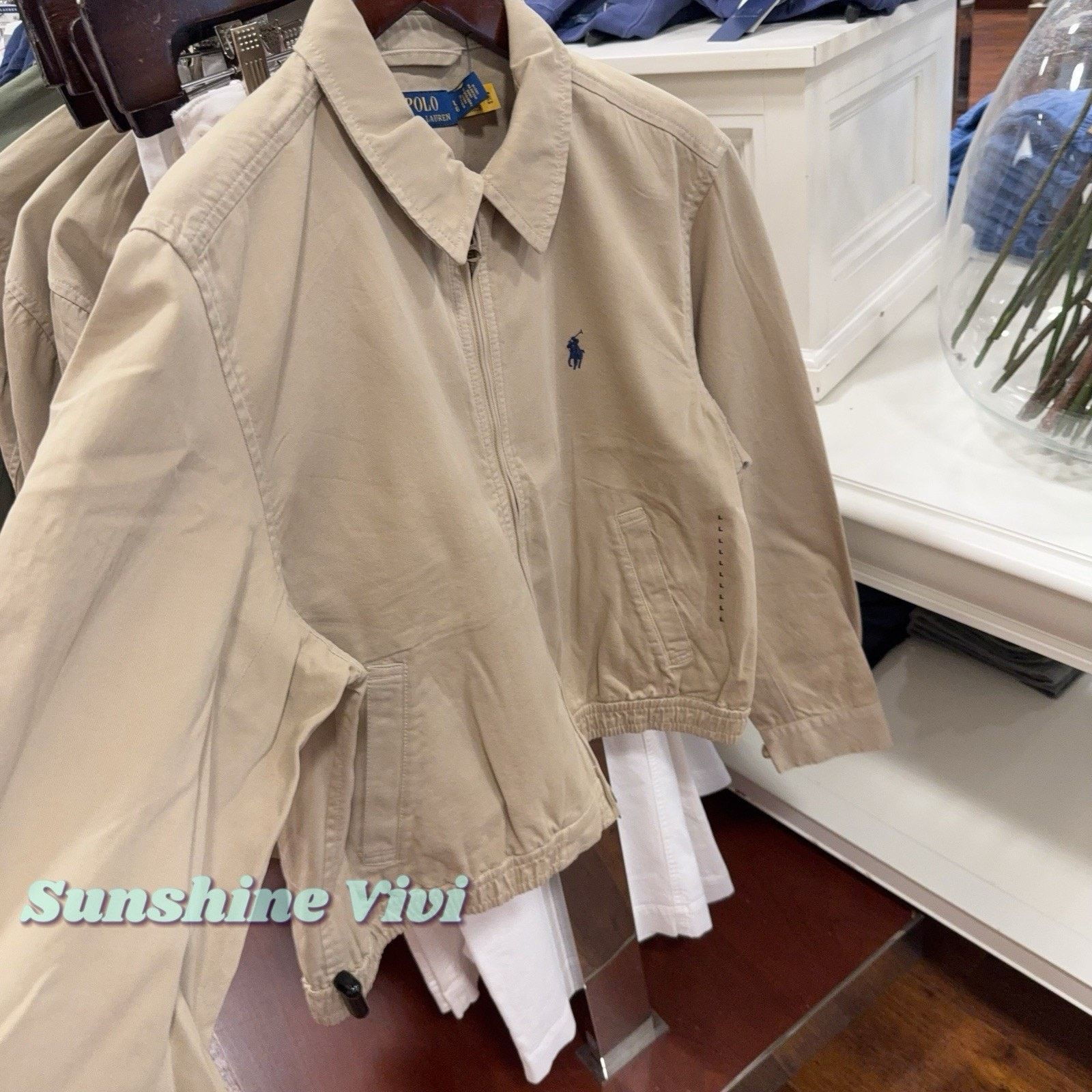 Polo Ralph Lauren NWT Polo Ralph Lauren Women Cotton Twill JACKET Khaki XS Size XS / US 0-2 / IT 36-38 - 4 Thumbnail