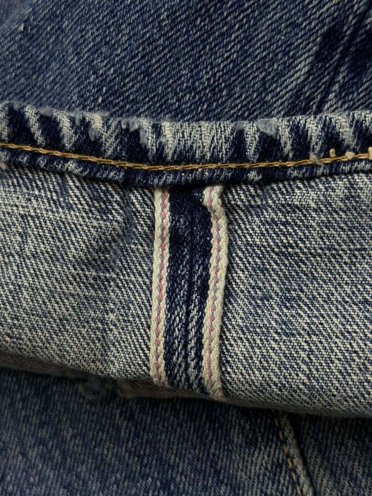 Japanese Brand Vintage 90s Maverick Blue Bell Selvedge Denim Jeans | W30 Size US 30 / EU 46 - 10 Thumbnail