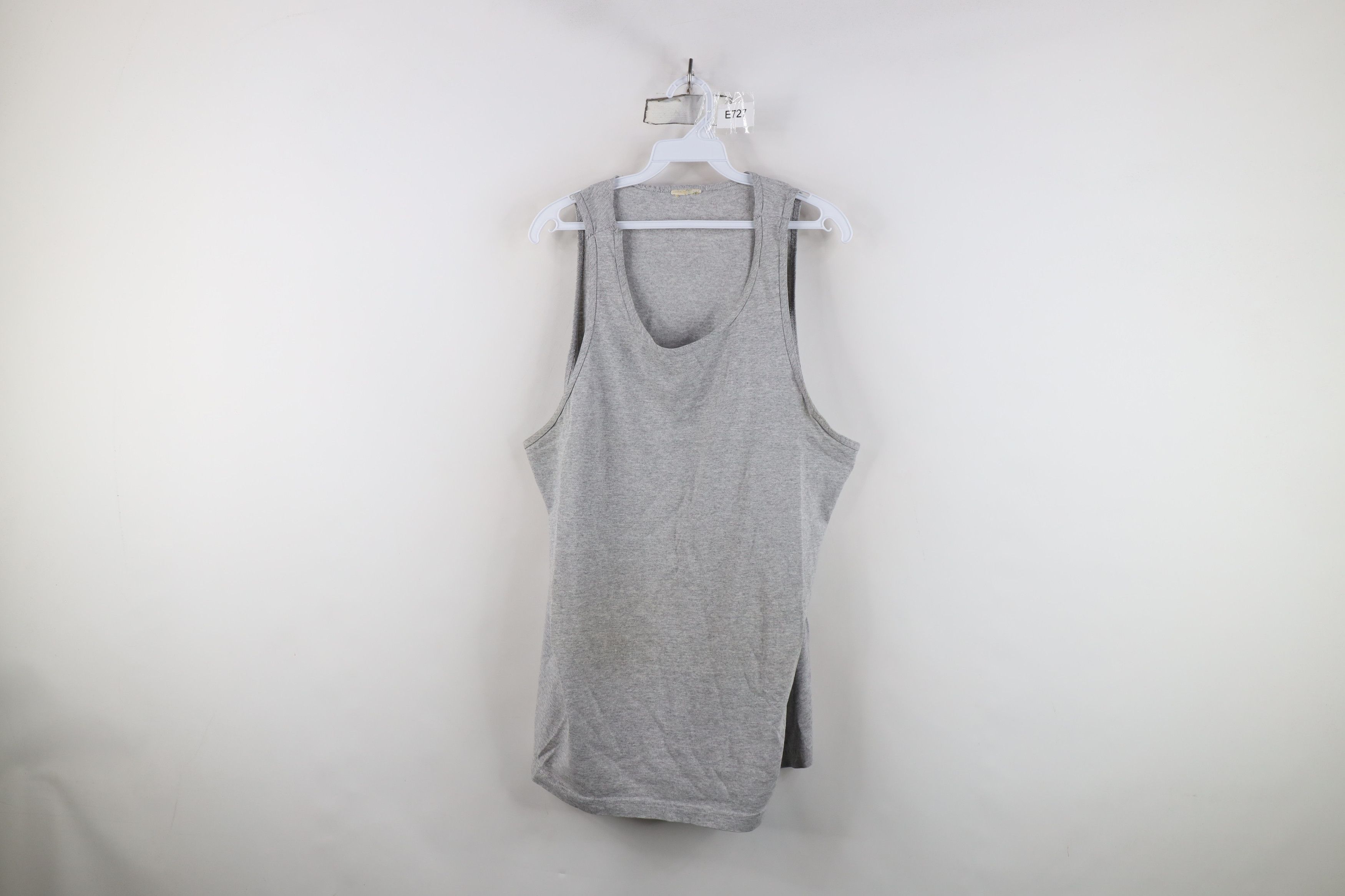 Vintage Vintage 90s Streetwear Blank Tank Top T-Shirt Heather Gray Size US XL / EU 56 / 4 - 1 Thumbnail