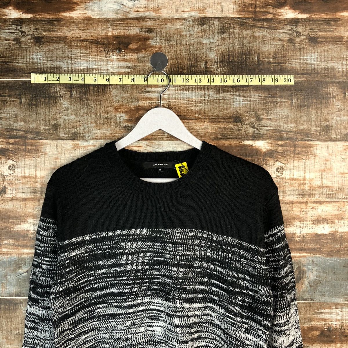 Homespun Knitwear × JACKROSE Jack Rose Black White Knitwear #A1659 Size US M / EU 48-50 / 2 - 4 Thumbnail