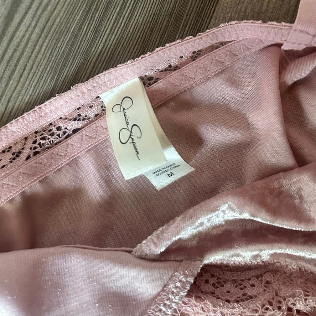 Jessica Simpson jessica simpson pink lace velvet tank top Size M / US 6-8 / IT 42-44 - 3 Thumbnail