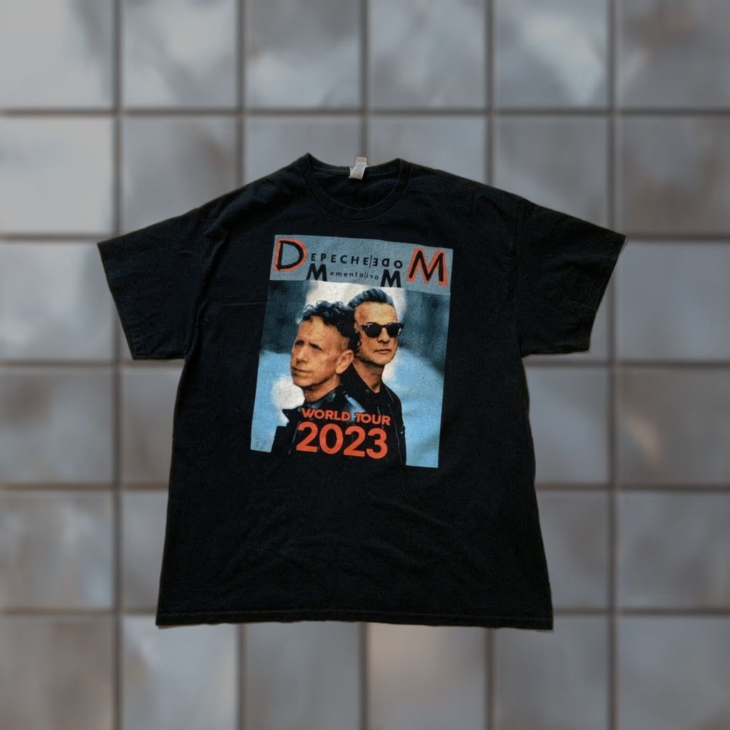 Gildan Depeche Mode Memento Mori World Tour 2023 Rock Band Concert Graphic T-Shirt XL Men Black Gildan Shirt Size US XL / EU 56 / 4 - 1 Thumbnail
