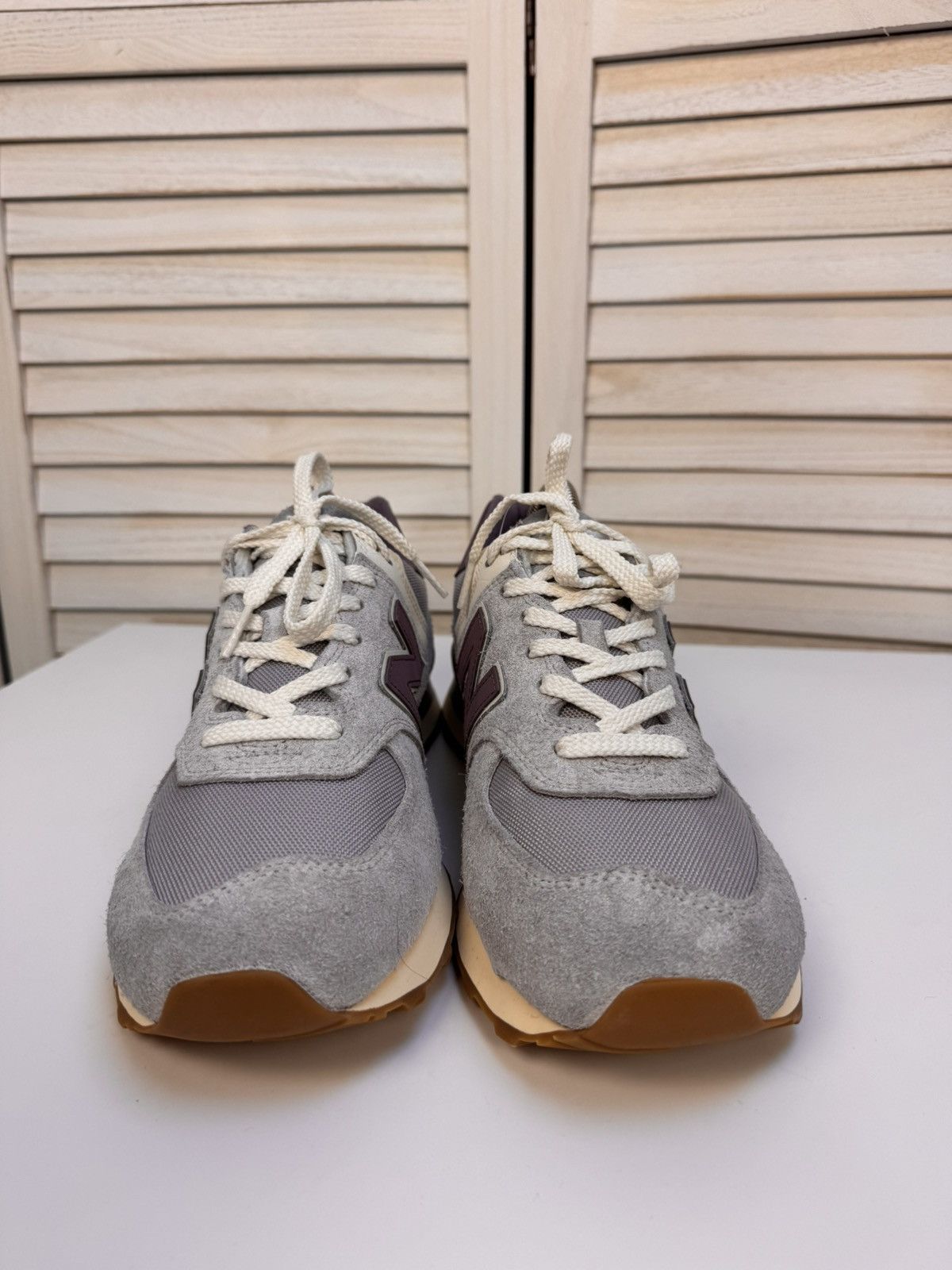 New Balance New Balance 574 Sneakers Grey / Purple (U574YGD) Men's Size US 10 / EU 43 - 3 Thumbnail