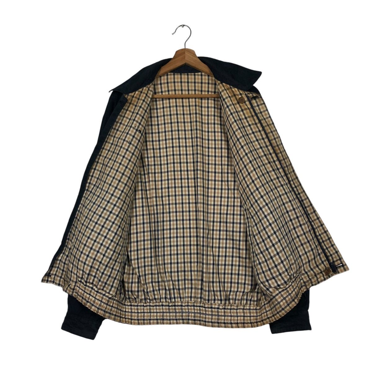Japanese Brand 🔥VINTAGE BOMBER JACKET REVERSIBLE AQUASCUTUM OF LONDON Size US L / EU 52-54 / 3 - 15 Thumbnail