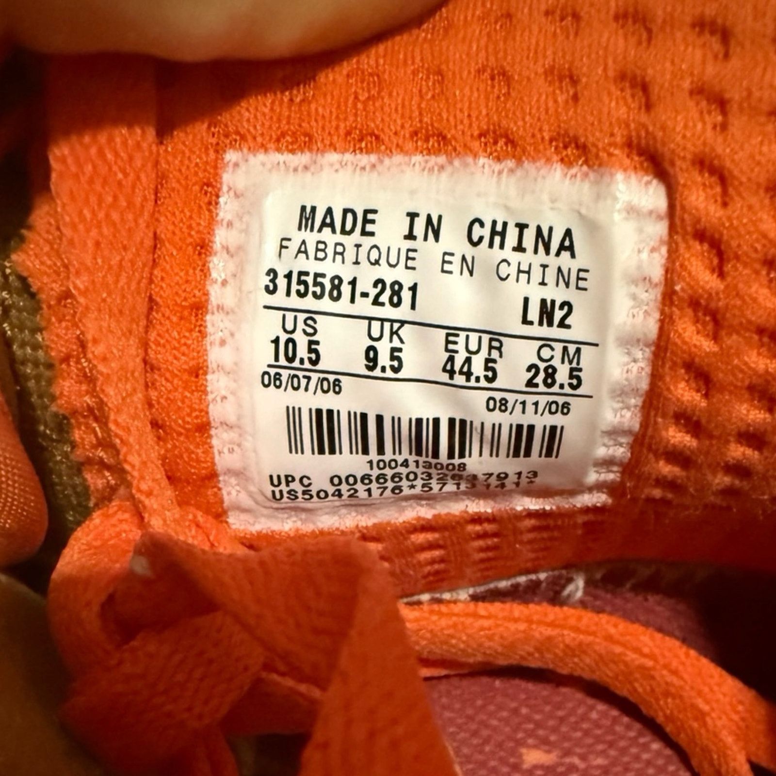 Nike 2006 Nike Air Force 1 Mid Premium QK Thanksgiving Size US 10.5 / EU 43-44 - 10 Thumbnail