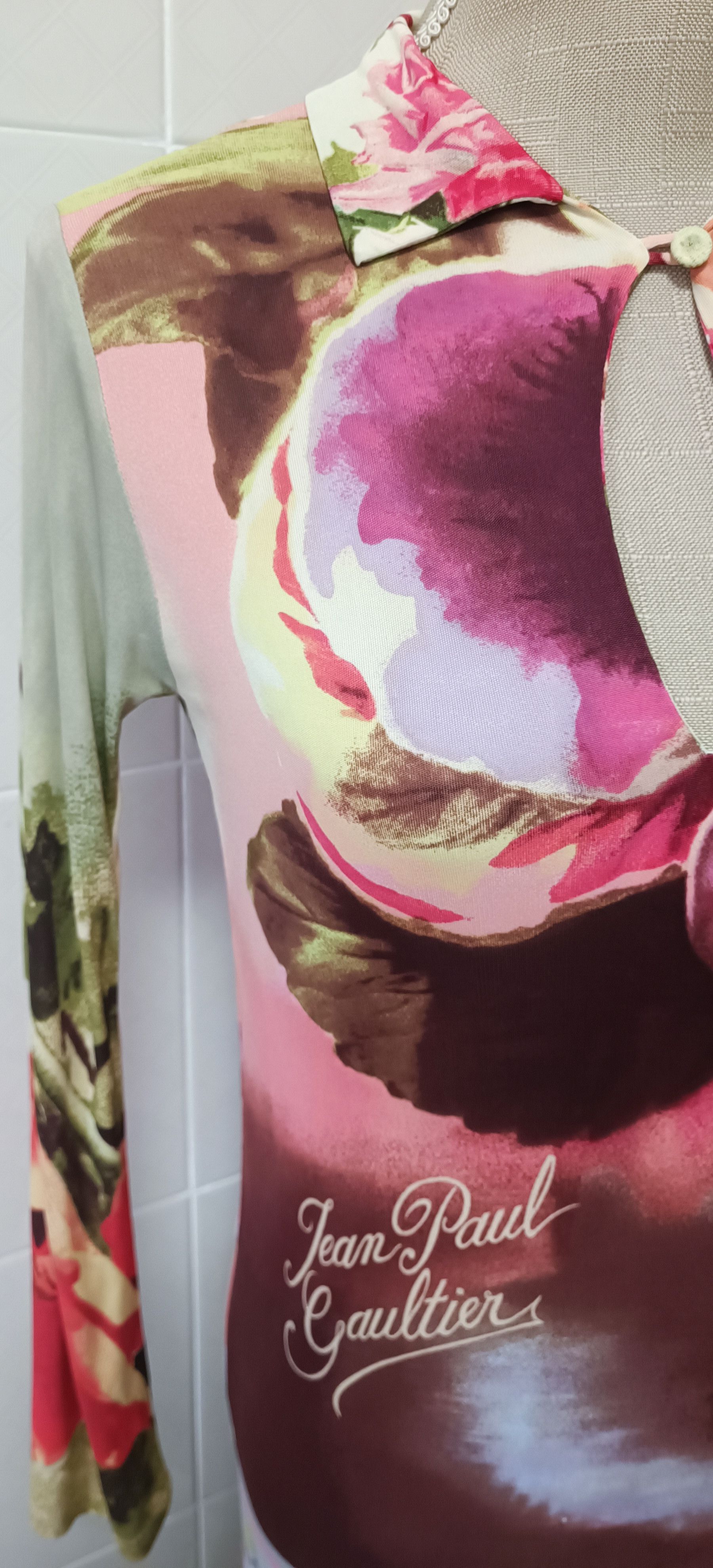 Jean Paul Gaultier Spring 2001 - Floral midi dress Size M / US 6-8 / IT 42-44 - 3 Thumbnail
