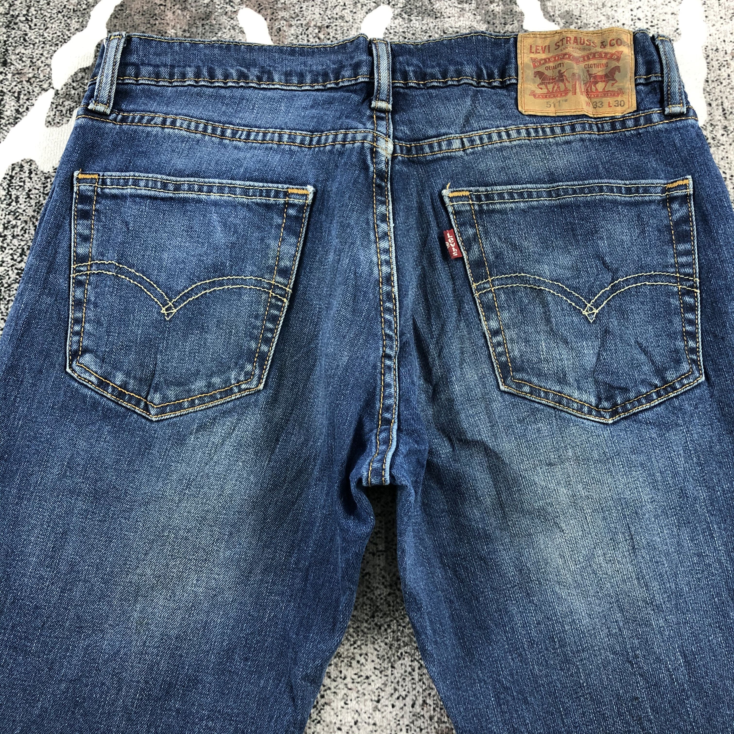 Levi's Levi's 511 Jeans Distress Faded Blue KJ984 Size US 32 / EU 48 - 4 Thumbnail
