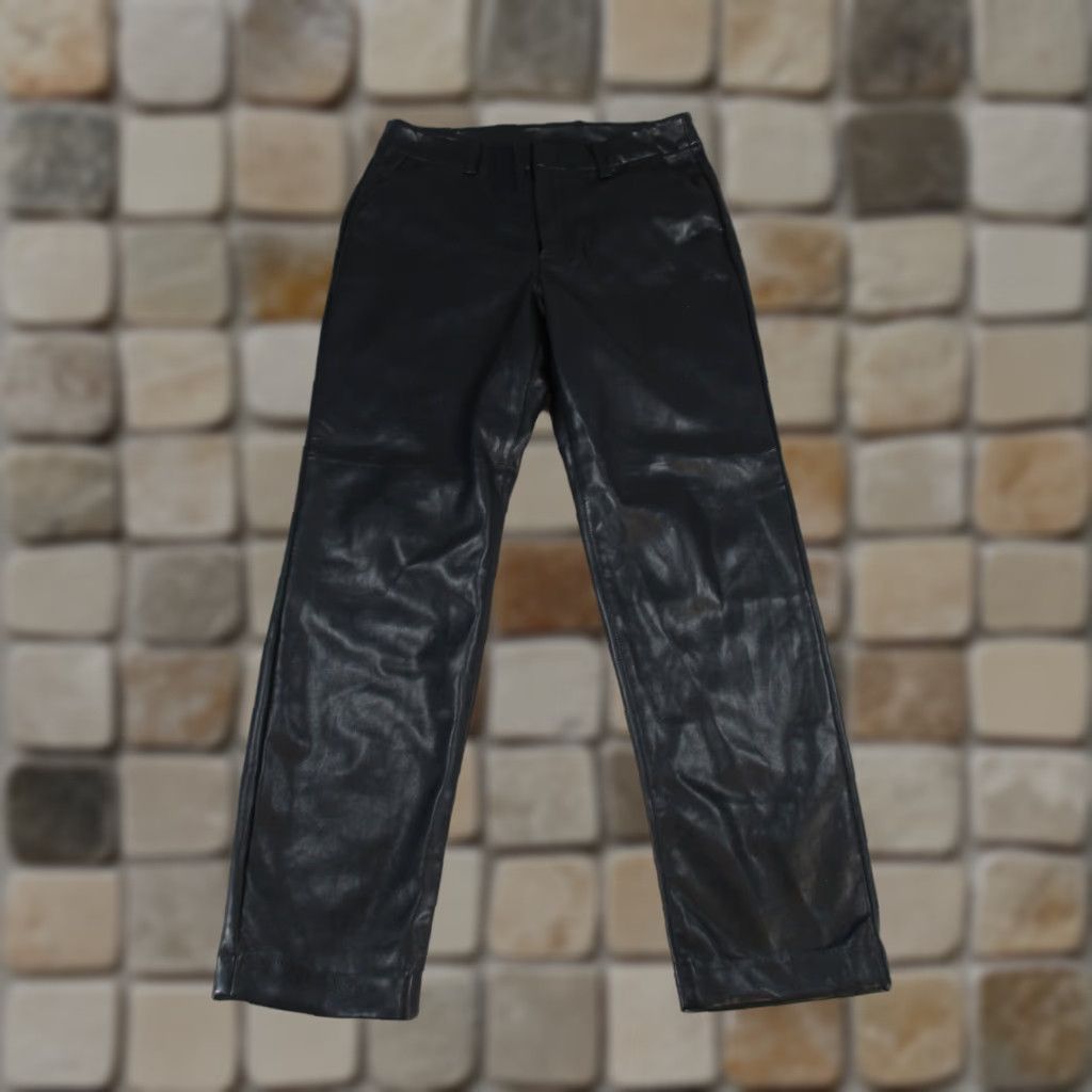 Gap Gap Womens 6 Black Faux Leather Slim Fit Pants Adults Size 6 Slim Tapered Ankle Black Gap Womens Pants Size 28" / US 6 / IT 42 - 1 Thumbnail