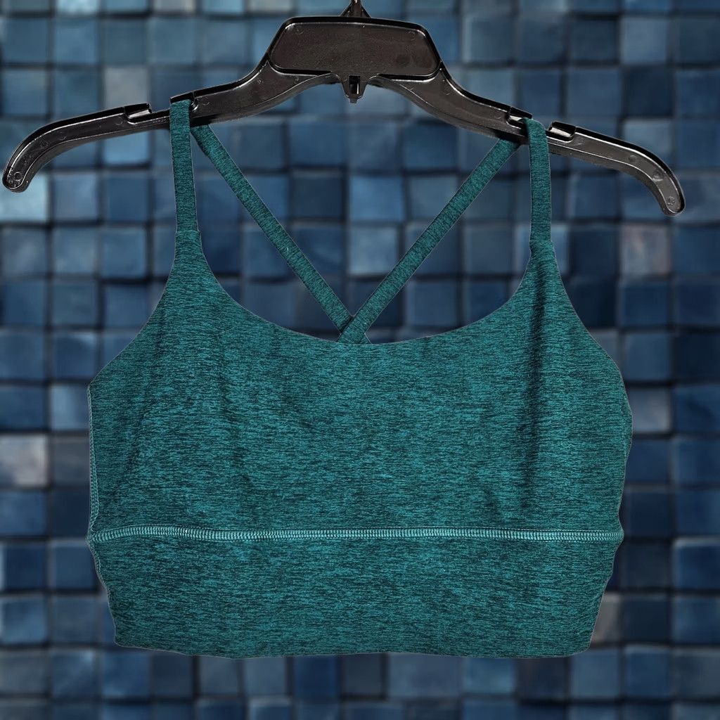 Vuori Vuori Women's Long Line Elevation Moss Heather Bra S SleeveLESS Activewear Top Sports Size ONE SIZE - 1 Thumbnail