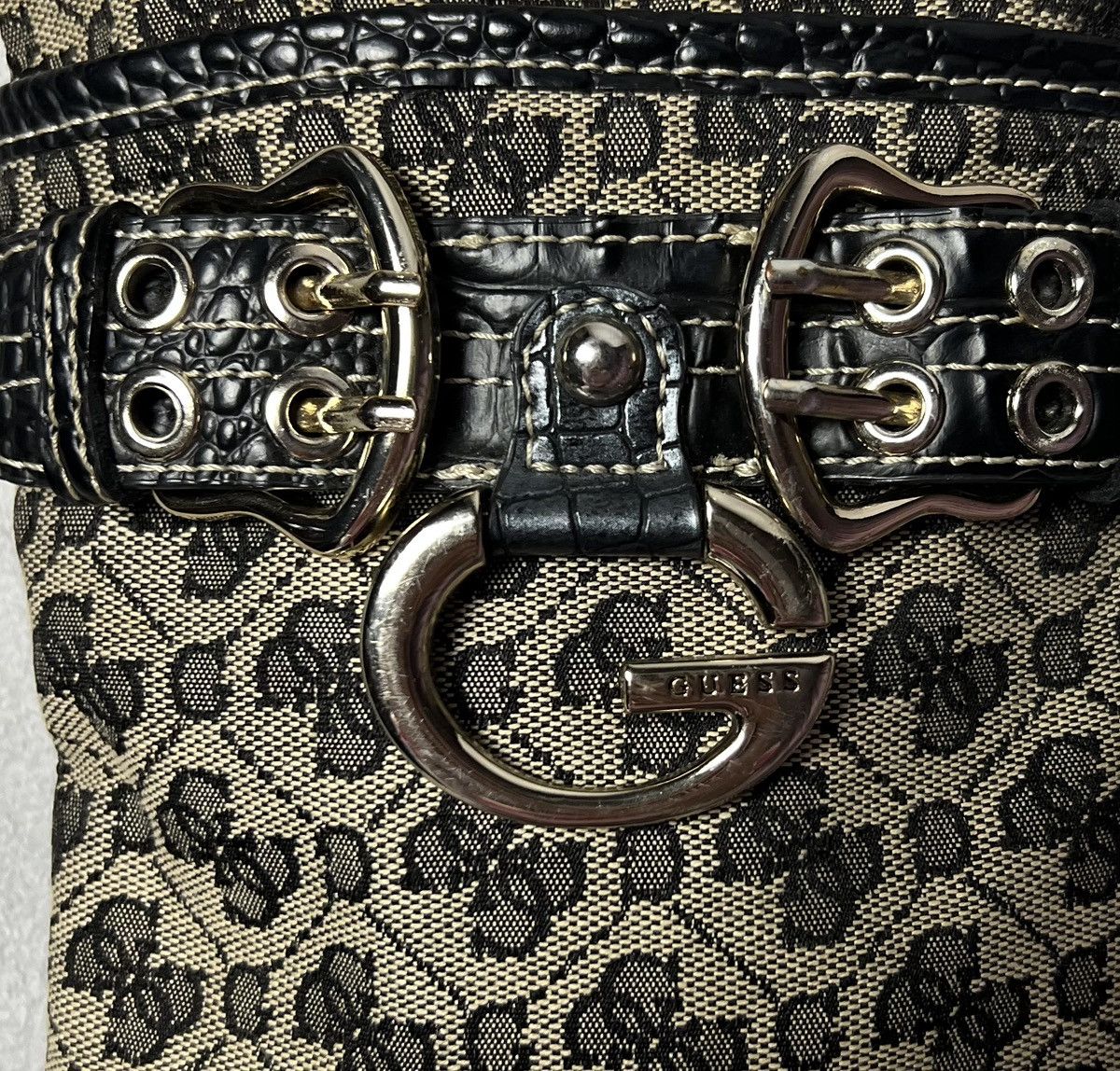 Guess GUESS Monogram Crossbody Shoulder Bag Metal Logo Size ONE SIZE - 6 Thumbnail