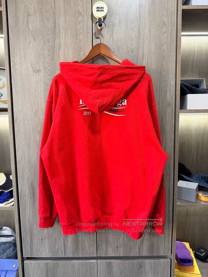 Balenciaga Balenciaga Red Coke Logo Hoodie Size US XL / EU 56 / 4 - 5 Thumbnail