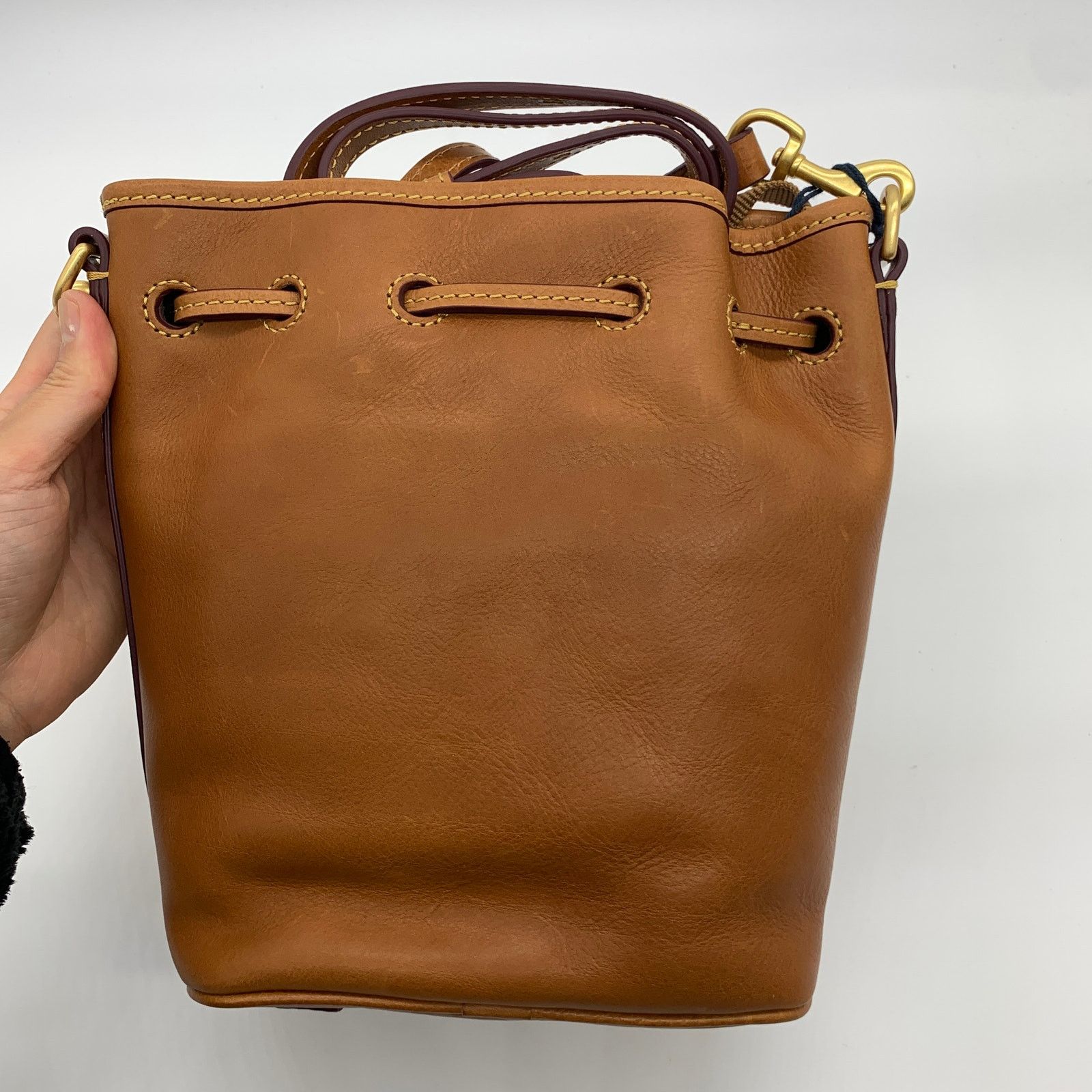 Dooney & Bourke Dooney & Bourke Leather Crossbody Bag Melrose Drawstring Size ONE SIZE - 2 Thumbnail
