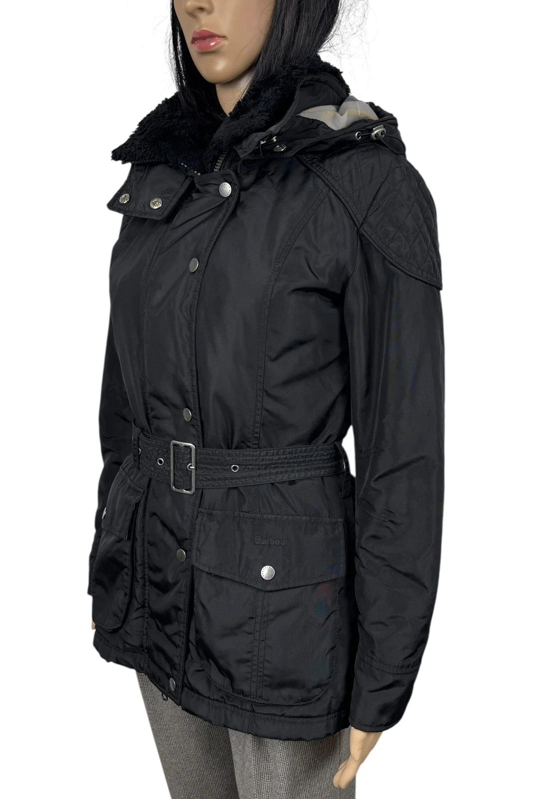 Barbour Barbour International Outlaw Jacket Belted Hooded UK8 US4 Size S / US 4 / IT 40 - 4 Thumbnail