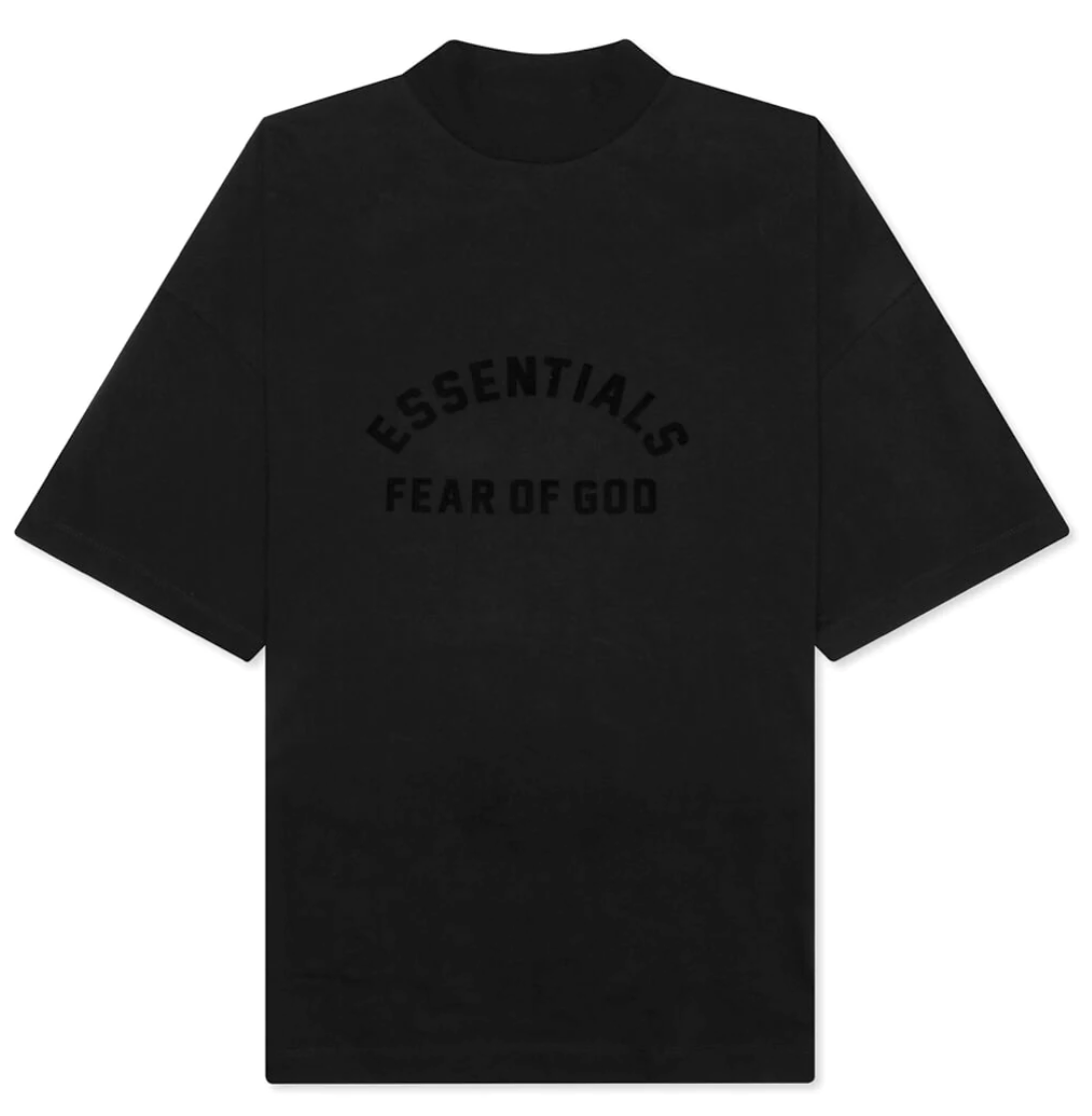 🔥 Fear of God Essentials T-shirt Jet Black Sz (XXL)