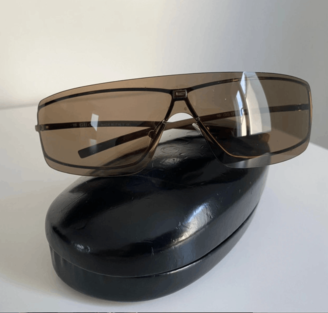 Gucci Gucci Sunglasses 1998 Mask Shield Sport Bike Pop Vintage Size ONE SIZE - 1 Thumbnail