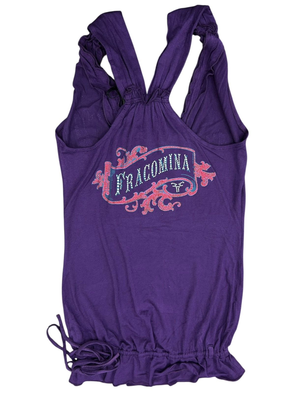 Other Fracomina Crystal-Embellished Racerback Top - Violet - NWT Size S / US 4 / IT 40 - 3 Thumbnail