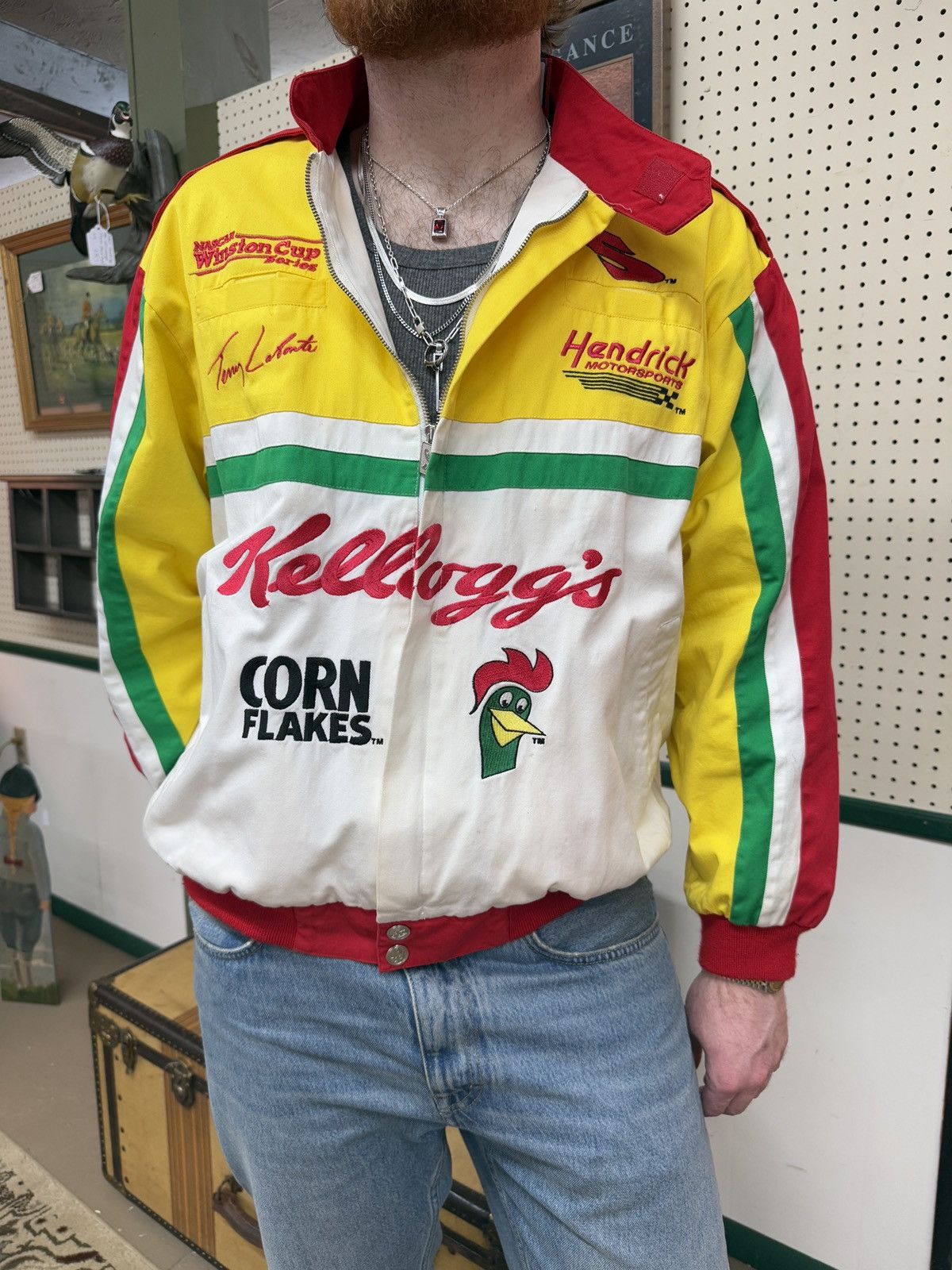 NASCAR × Vintage Vintage NASCAR Kellogg’s Racing Jacket - 90s Y2K Motorsports Size US L / EU 52-54 / 3 - 6 Thumbnail