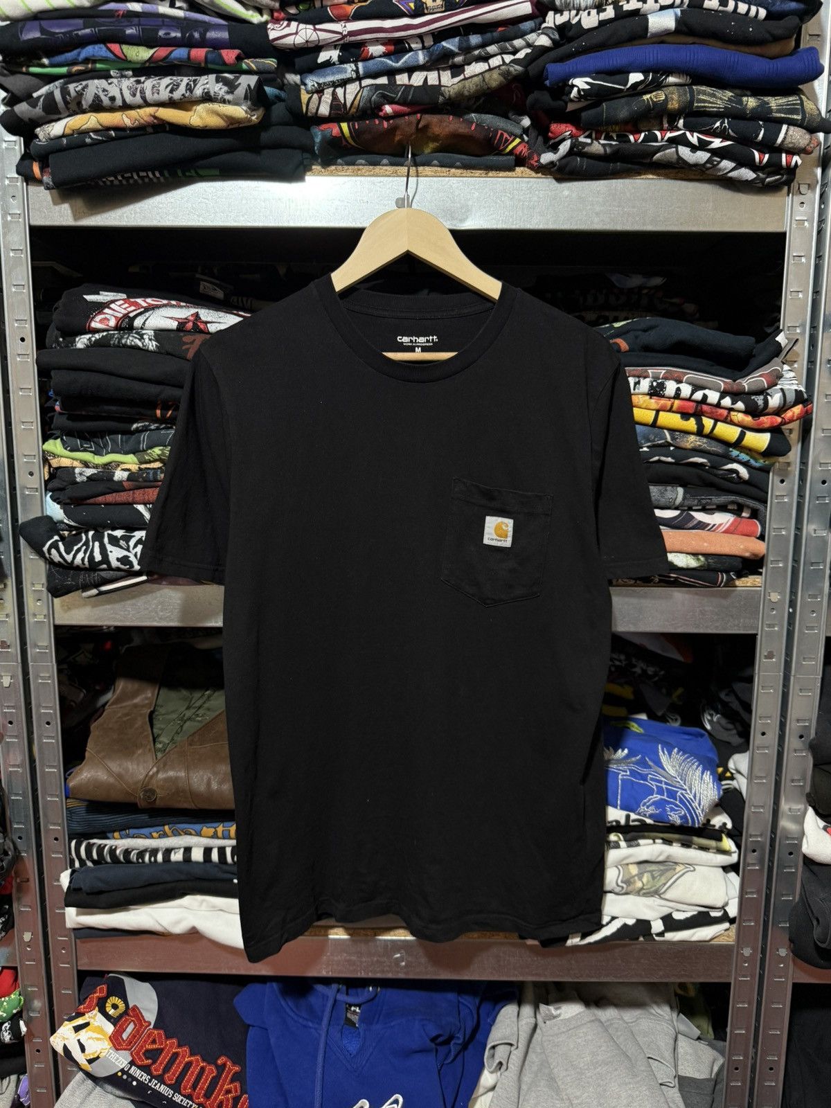 Carhartt Wip Rare Carhartt WIP Pocket Logo Outdoor Retro T-Shirt Y2K Hype Size US M / EU 48-50 / 2 - 1 Thumbnail