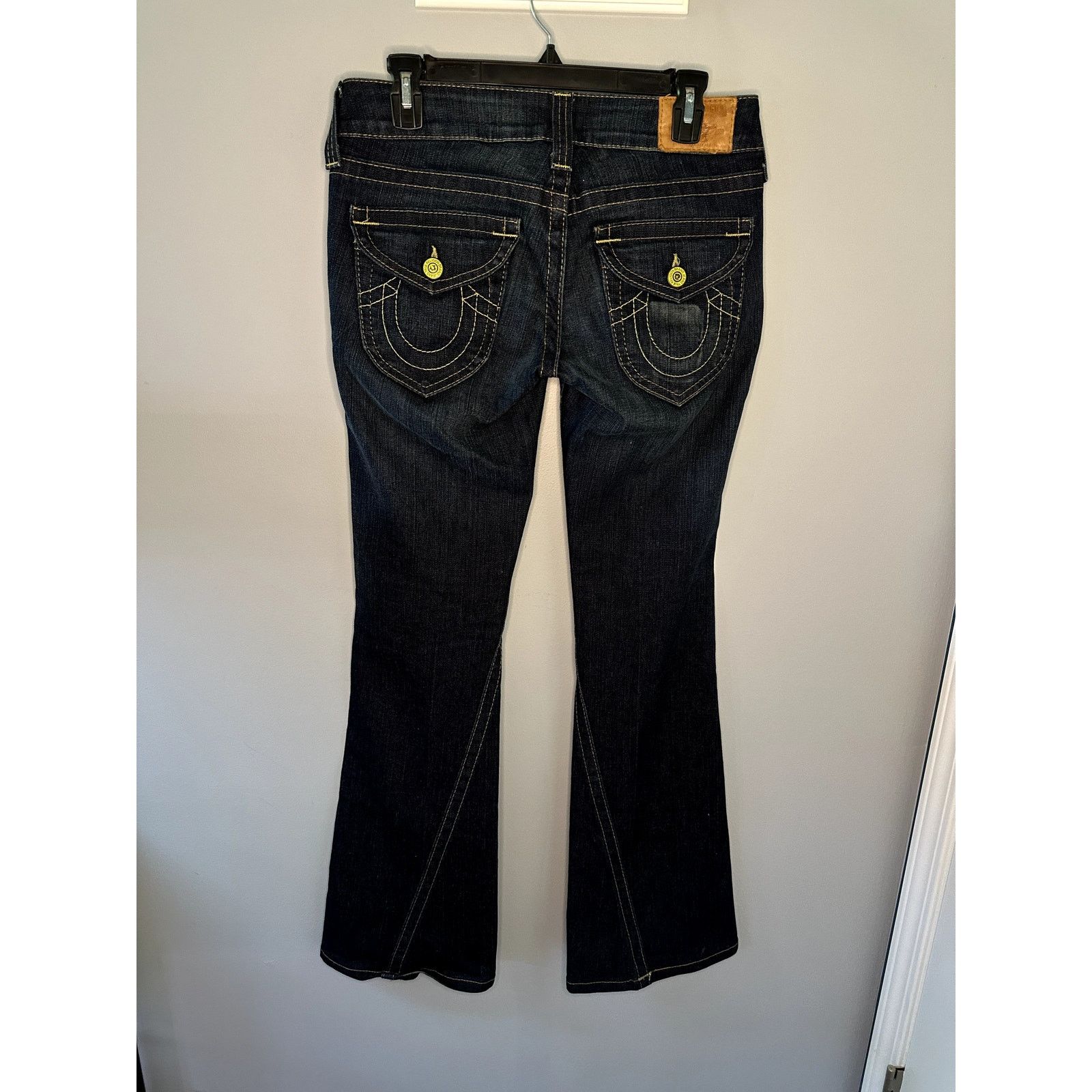 True Religion True Religion Joey Mid-Rise Denim Flare Jeans Blue Womens 27 Size 27" / US 4 / IT 40 - 8 Thumbnail