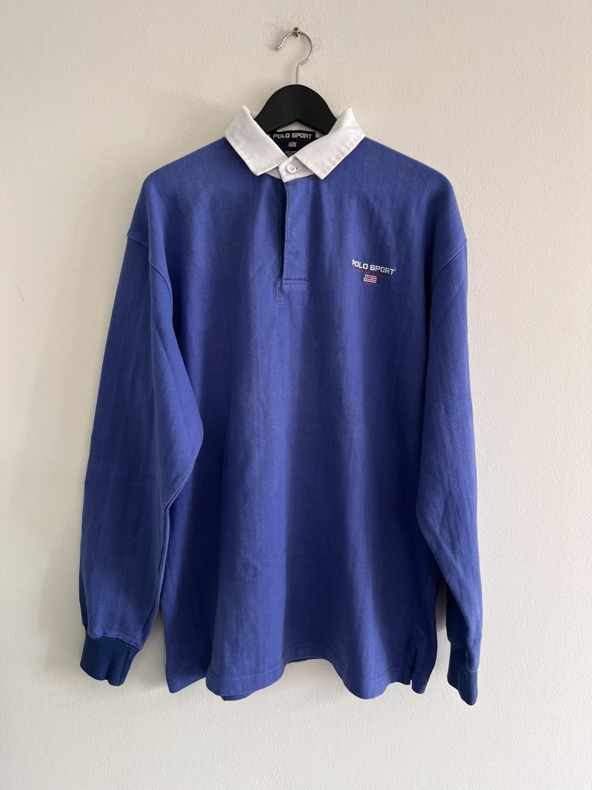 Polo Ralph Lauren 90s Polo Ralph Lauren - 12M Yacht Rugby Shirt Size US XL / EU 56 / 4 - 2 Thumbnail