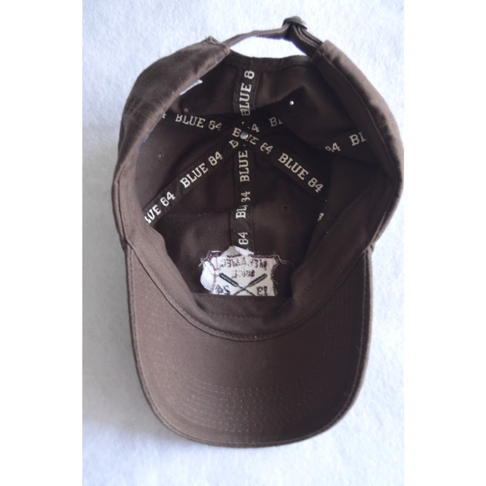 Vintage VINTAGE BLUE 84 Meramec State Park Ball Cap Hat Adjustable Baseball Brown Men's One Size Cotton Solid Cap Accessories Men Brown Baseball Cap Size US M / EU 48-50 / 2 - 4 Thumbnail