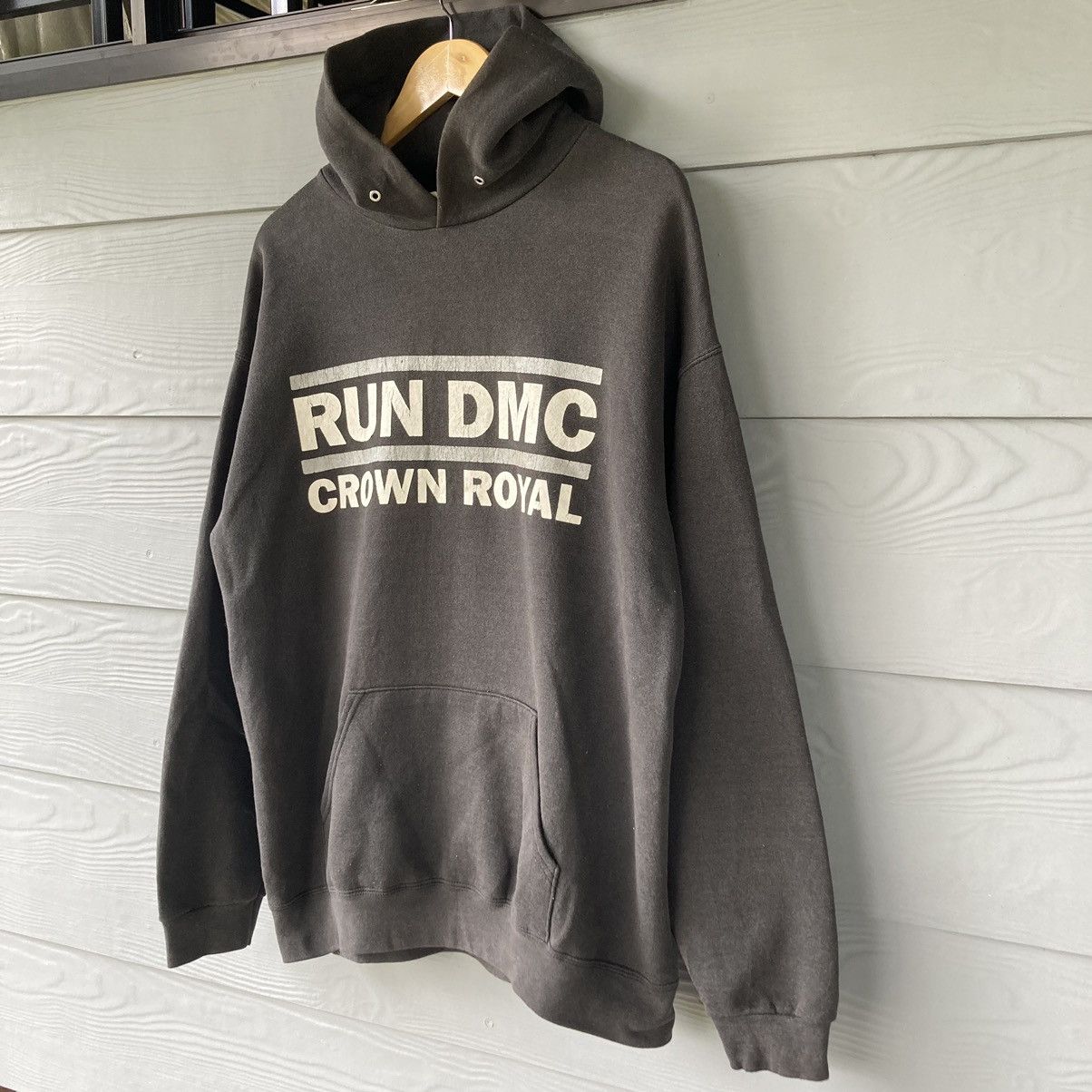 Band Tees Vintage Run DMC Crown Royal Grey Hoodie Sweatshirt Size US L / EU 52-54 / 3 - 3 Thumbnail
