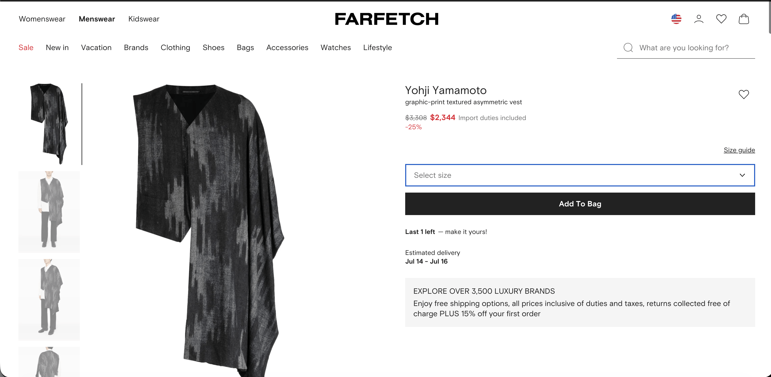 Yohji Yamamoto Yohji Yamamoto Pour Homme AW23 Runway Asymmetric Vest Size US M / EU 48-50 / 2 - 11 Thumbnail