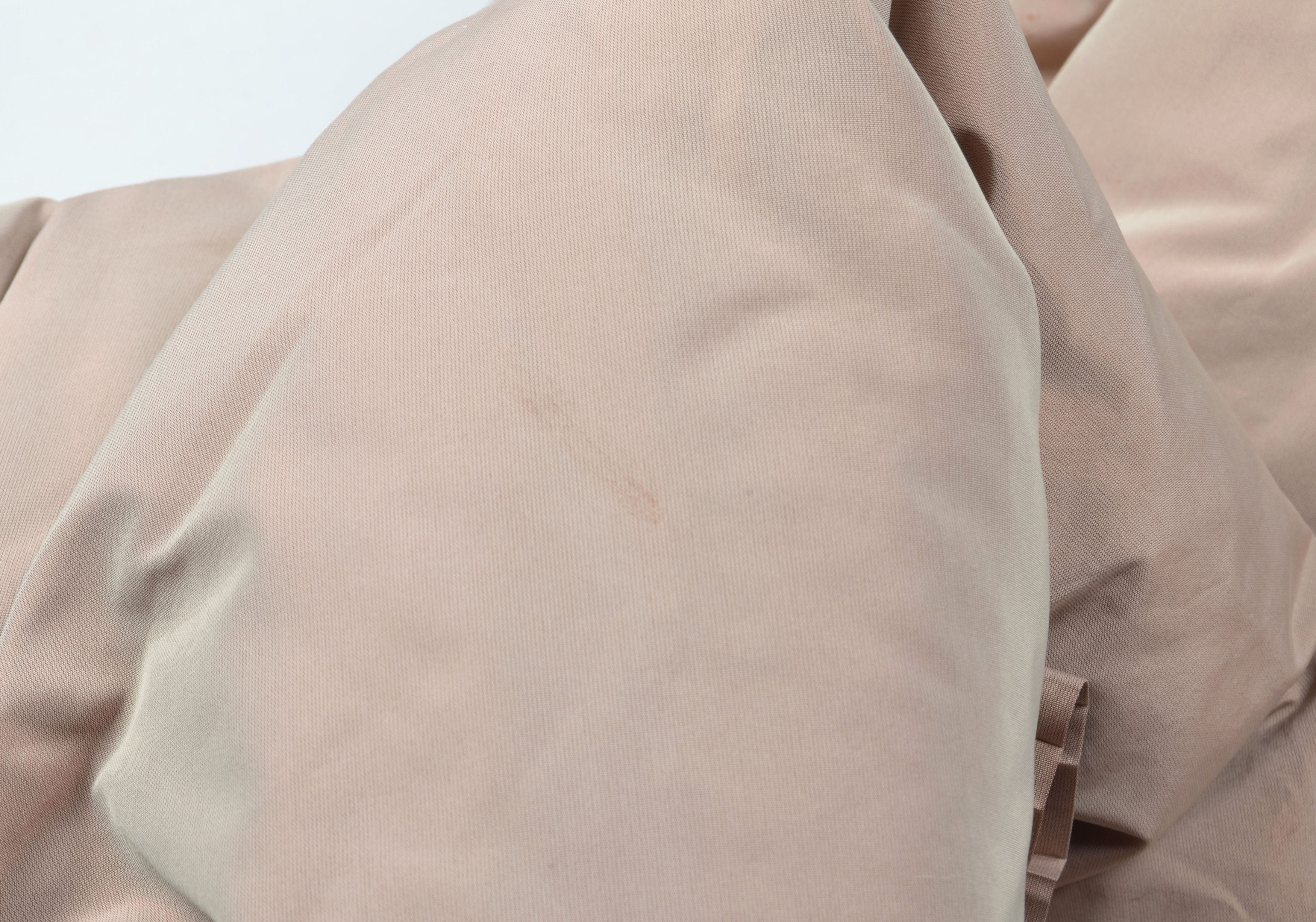 Designer Vintage Ermanno Scervino Ruffle Neck Beige Down Jacket Size L / US 10 / IT 46 - 15 Thumbnail