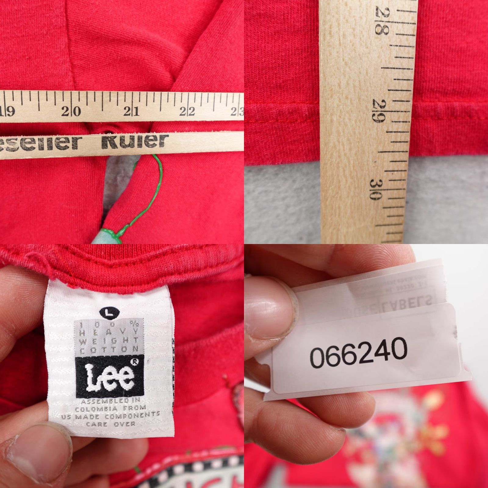 Lee VINTAGE Lee Christmas Shirt Mens L Red Long Sleeve Be Naughty Save Santa Holiday Mens Size US L / EU 52-54 / 3 - 8 Thumbnail