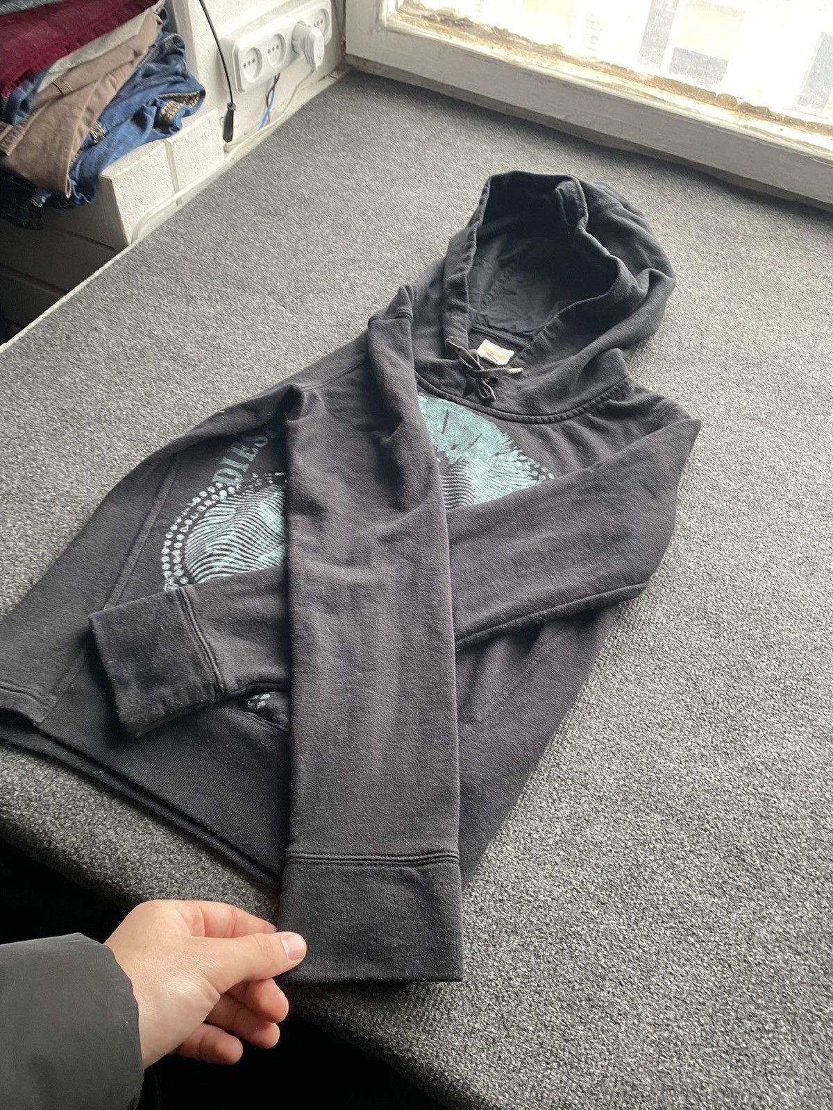 Diesel 🔥Opium Punk Diesel Head Logo black faded wom hoodie m rare Size M / US 6-8 / IT 42-44 - 14 Thumbnail