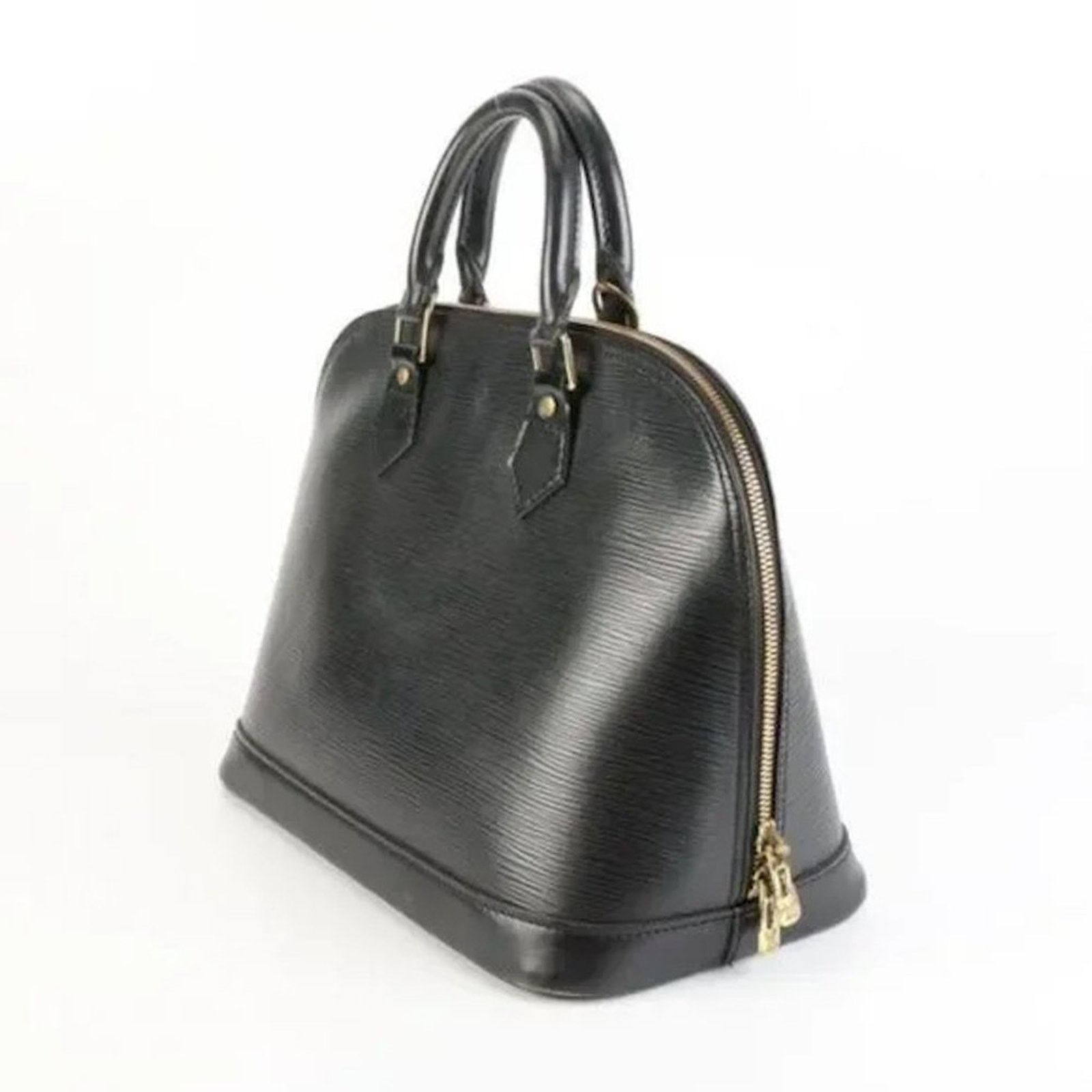 Louis Vuitton LOUIS VUITTON Alma Bag in Black Epi Leather - Vintage Size ONE SIZE - 3 Thumbnail