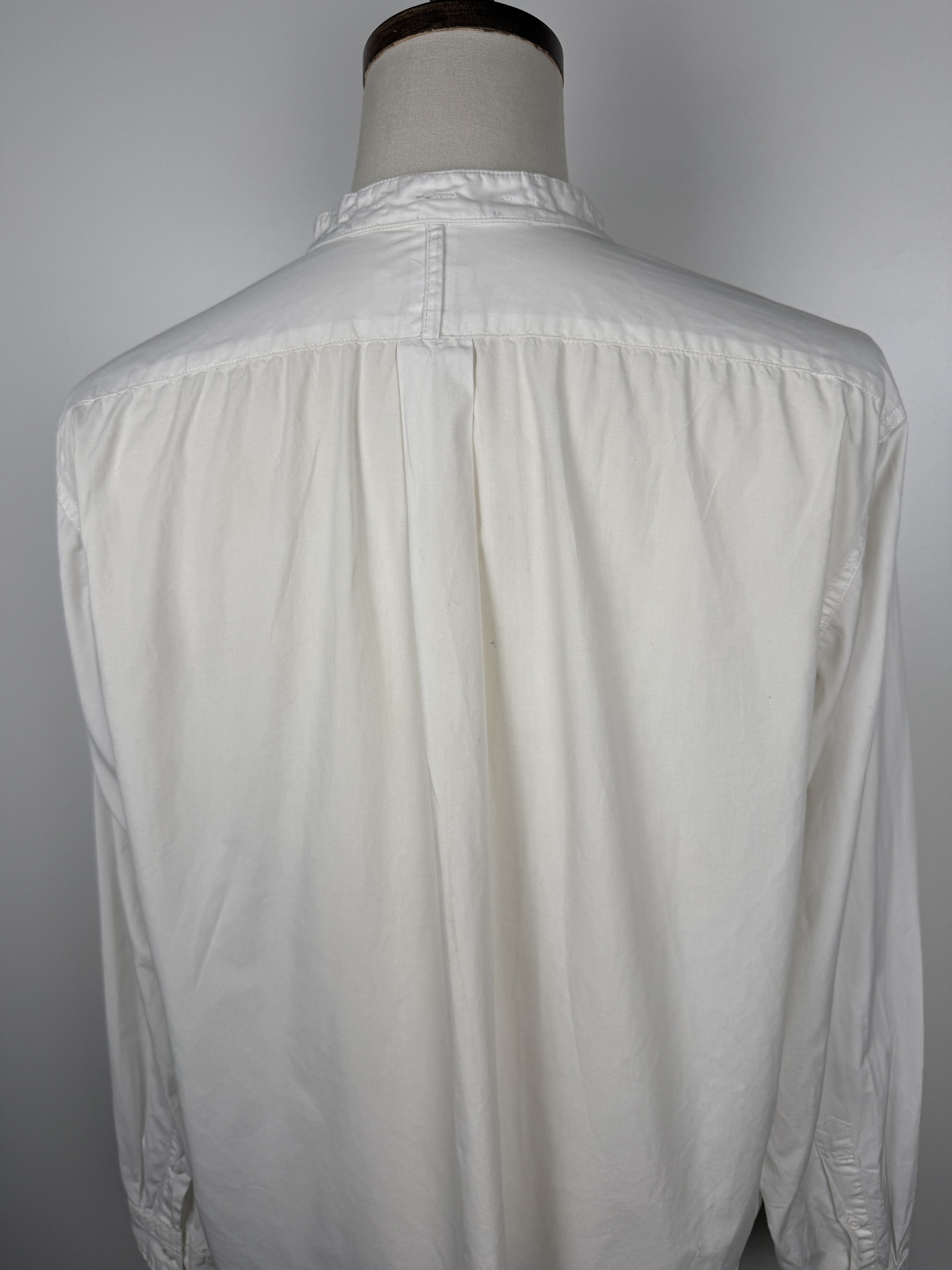 Engineered Garments 100s 2Ply Broadcloth Banded Collar Shirt Size US XL / EU 56 / 4 - 3 Thumbnail