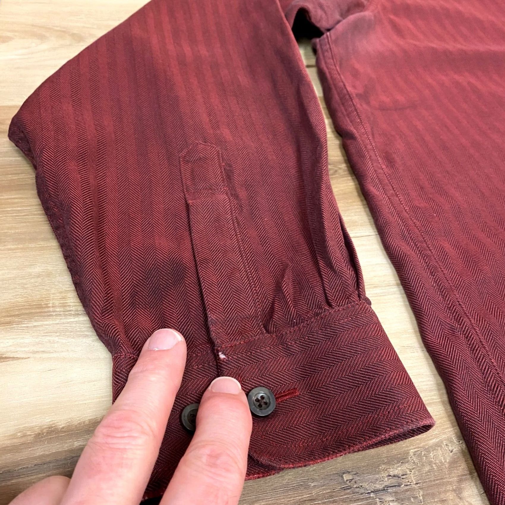 Vintage LL Bean Shirt Mens XXL Red Herringbone Kennebunk Button-Down Size US XXL / EU 58 / 5 - 4 Thumbnail