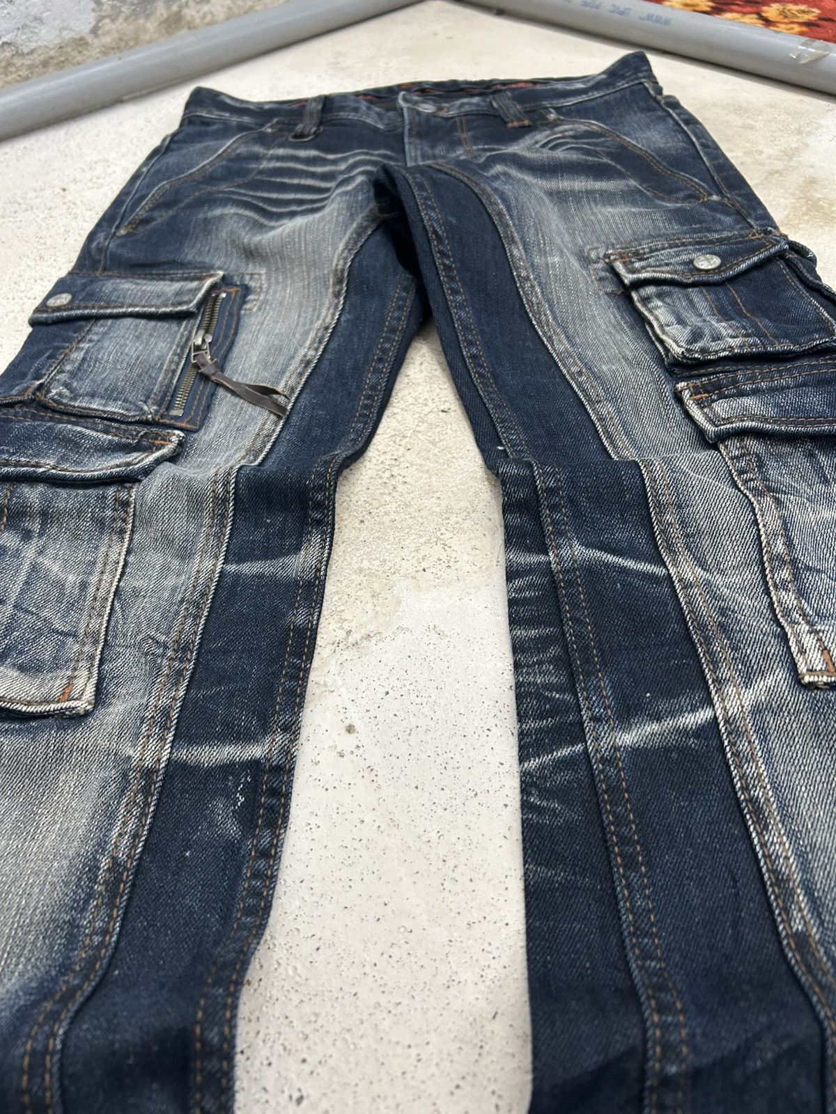 Tornado Mart Nicole Club Men Archive Mud Washed Whiskering Cargo Pocket Size US 30 / EU 46 - 8 Thumbnail