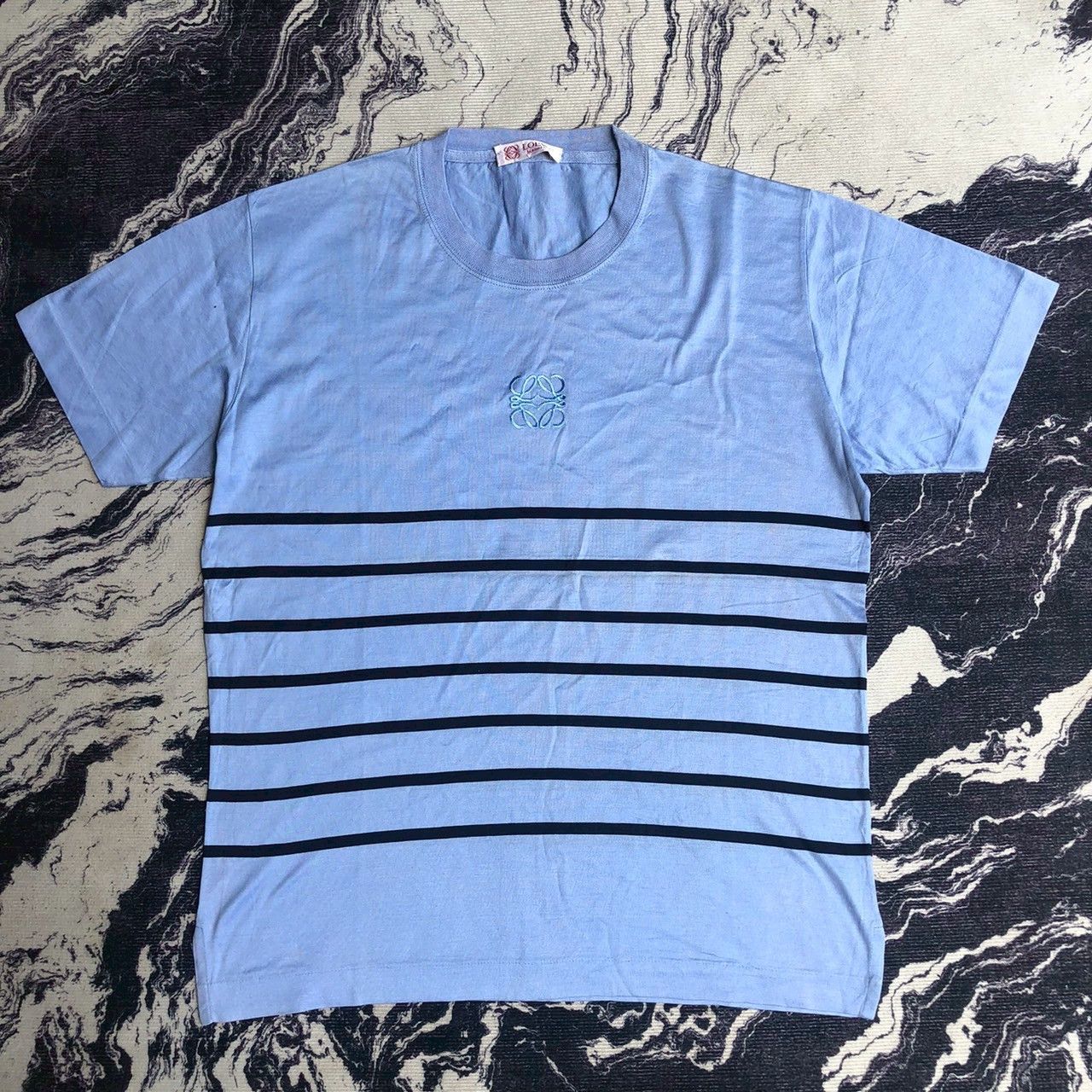 Loewe Loewe Anagram Embroidered Stripe Tee Size US M / EU 48-50 / 2 - 1 Thumbnail