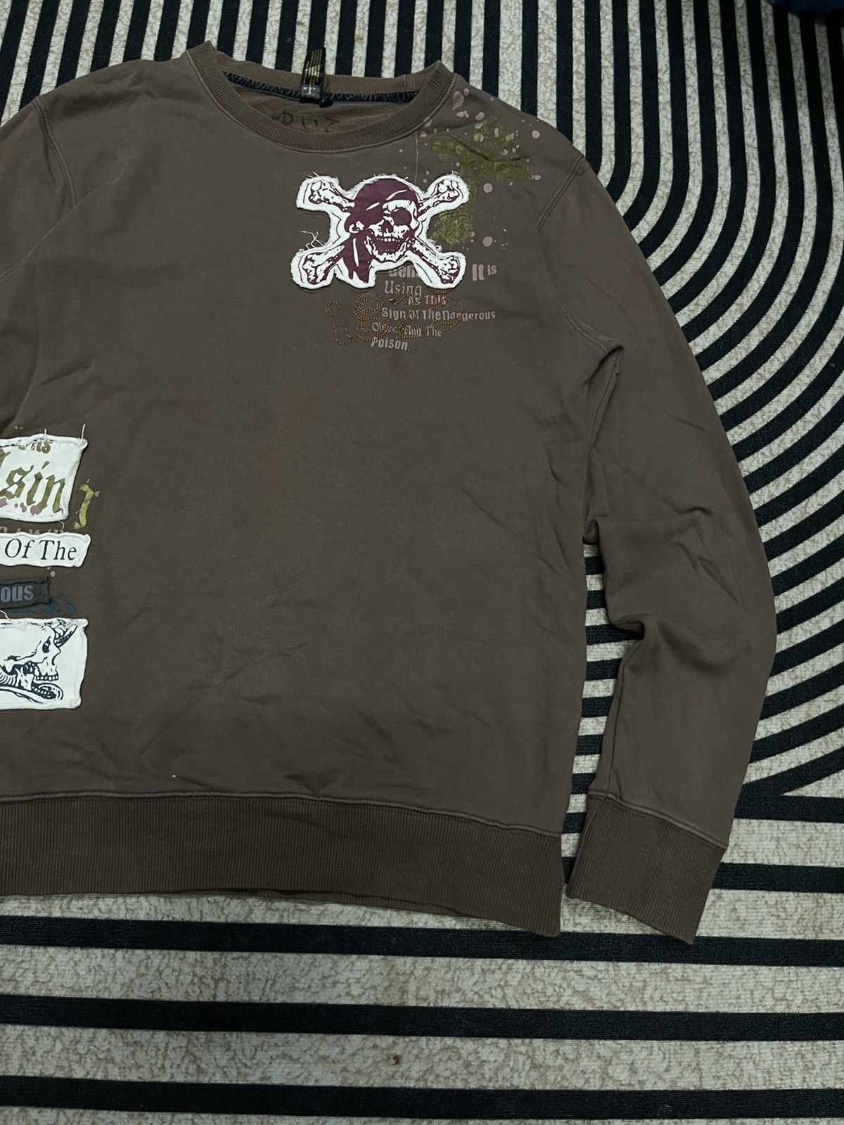 Eternal 2000s ETERNAL SKULL/CROSS DESIGN SUNFADED SWEATSHIRT Size US M / EU 48-50 / 2 - 4 Thumbnail