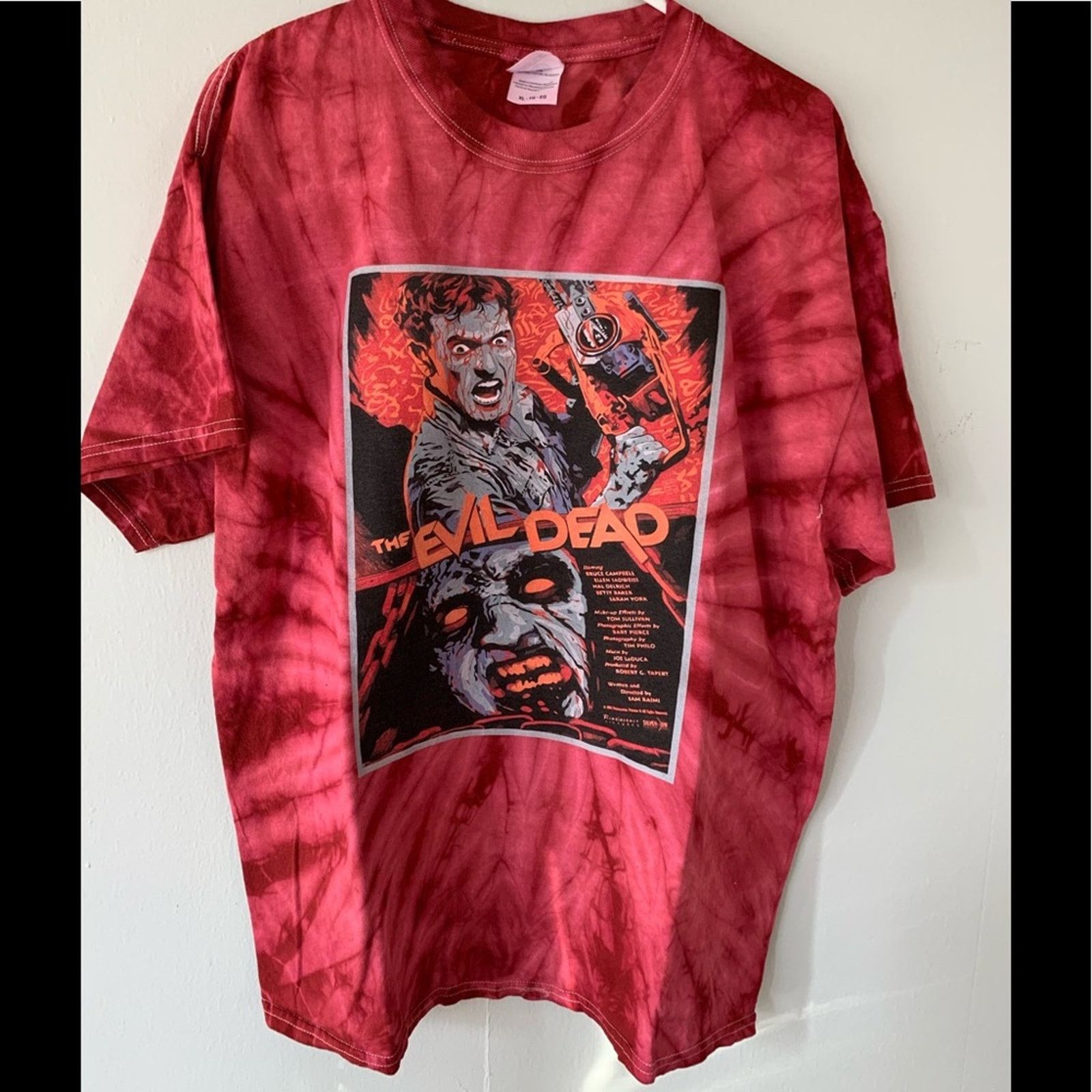 EVIL DEAD MEGA PRINT HORROR MENS SIZE XL ONE OF A KIND RARE
