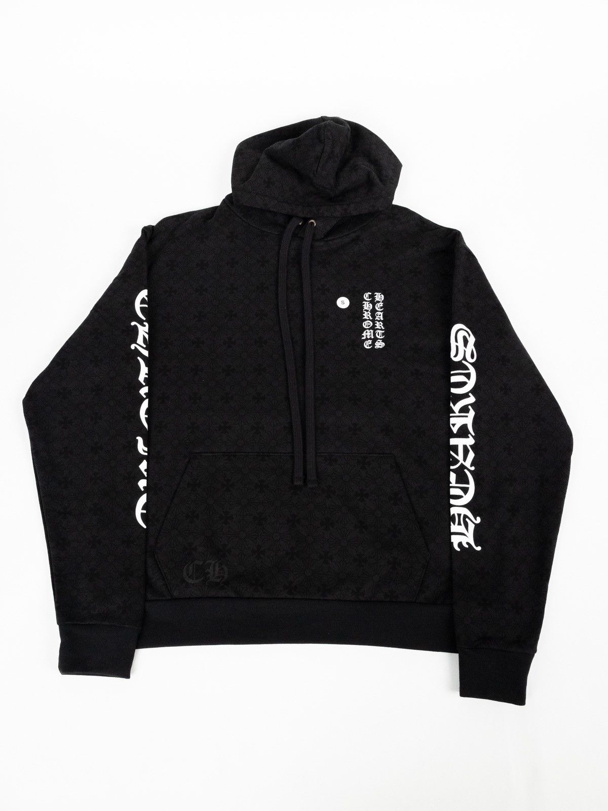 Image of Chrome Hearts Monogram Hoodie in Black, Men's (Size Small)