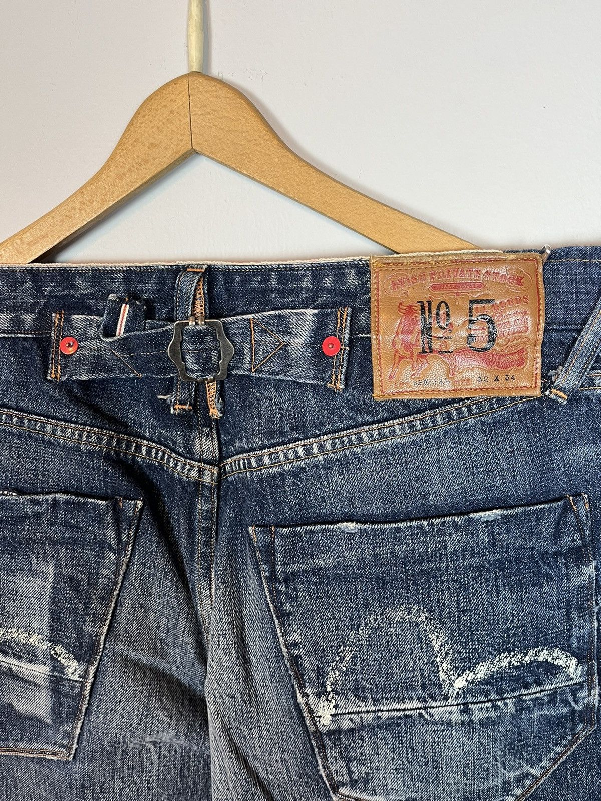 Evisu × Japanese Brand Hand dyed Evisu Jeans Size US 32 / EU 48 - 8 Thumbnail
