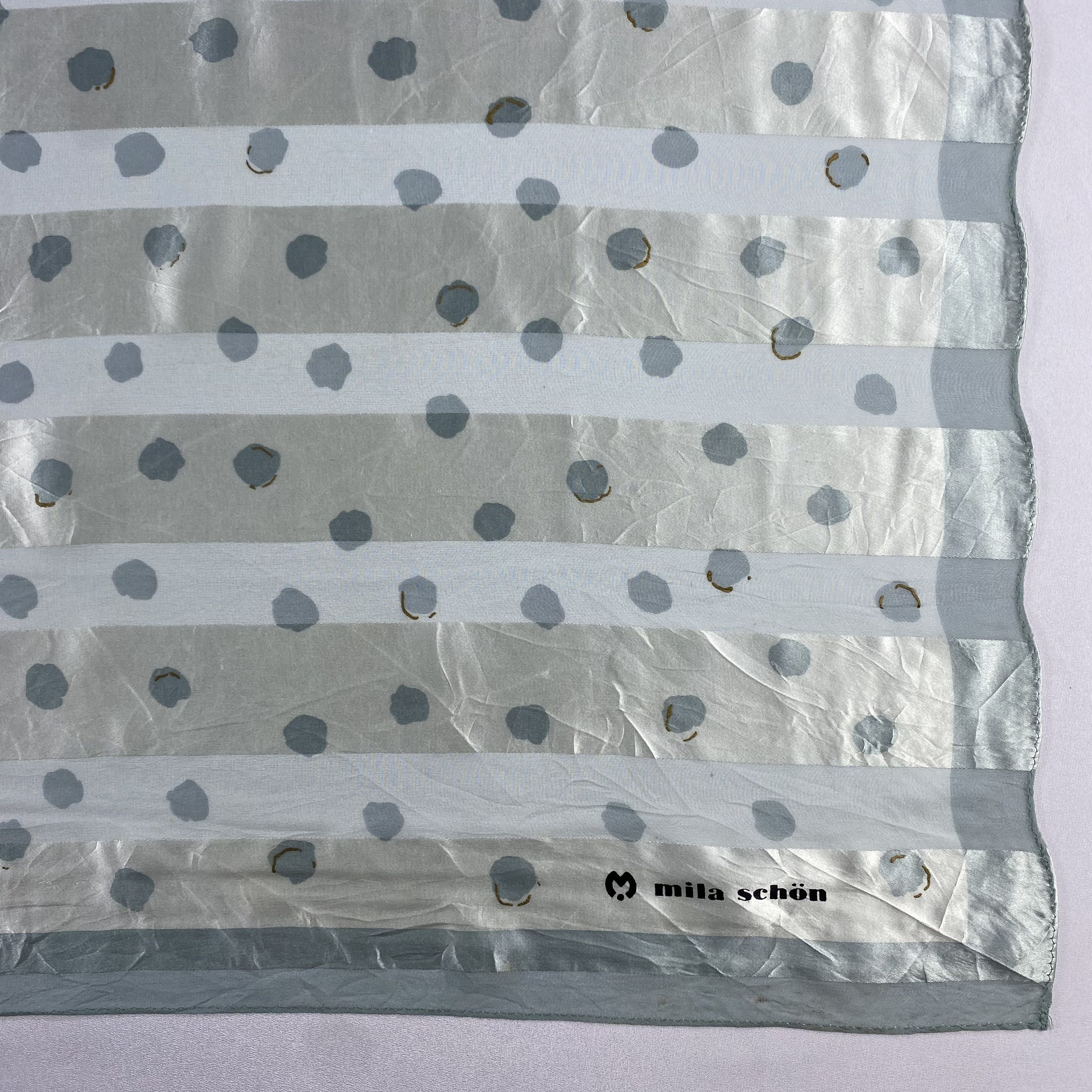 Japanese Brand × Mila Schon × Vintage Vintage Mila Schon Silk Scarf SS048 Size ONE SIZE - 2 Thumbnail