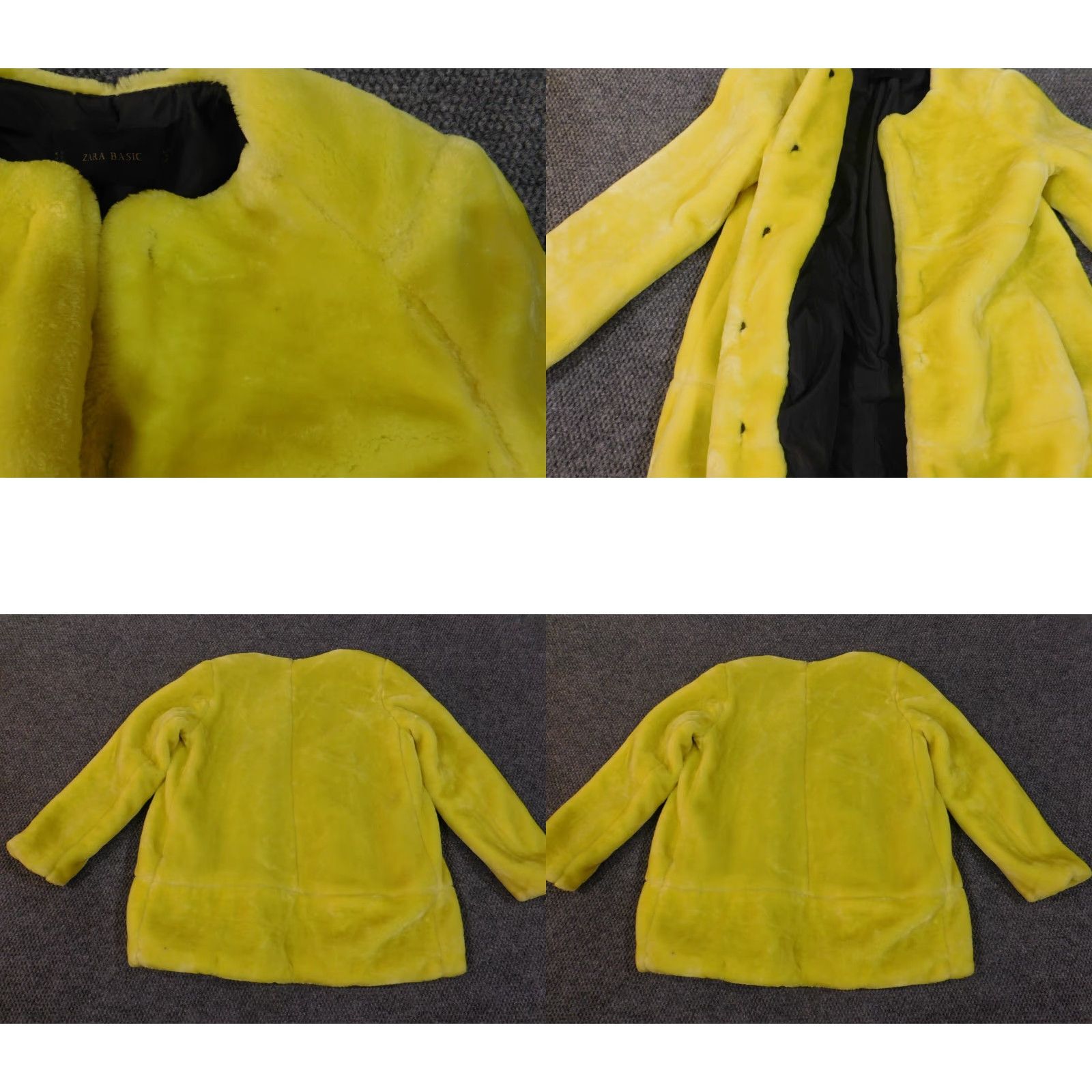 Zara Zara Jacket Womens M Yellow Hook Night Party Show Gala Fashion Jacket Size M / US 6-8 / IT 42-44 - 8 Thumbnail