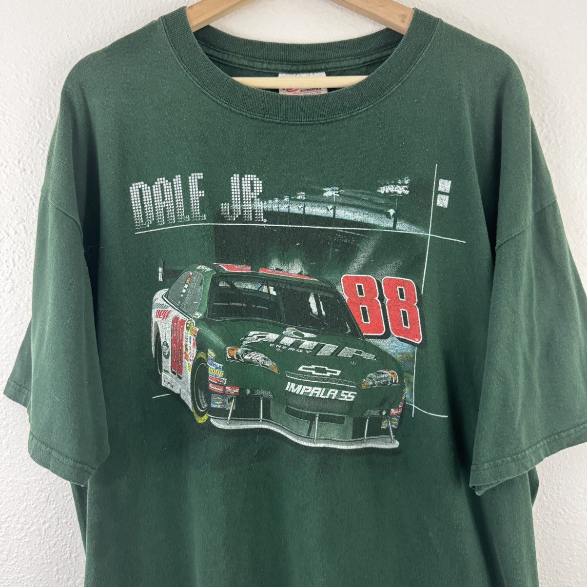 Other Dale Earnhardt Jr 88 Vintage Green NASCAR Racing Graphic Tee Size US XXL / EU 58 / 5 - 2 Thumbnail