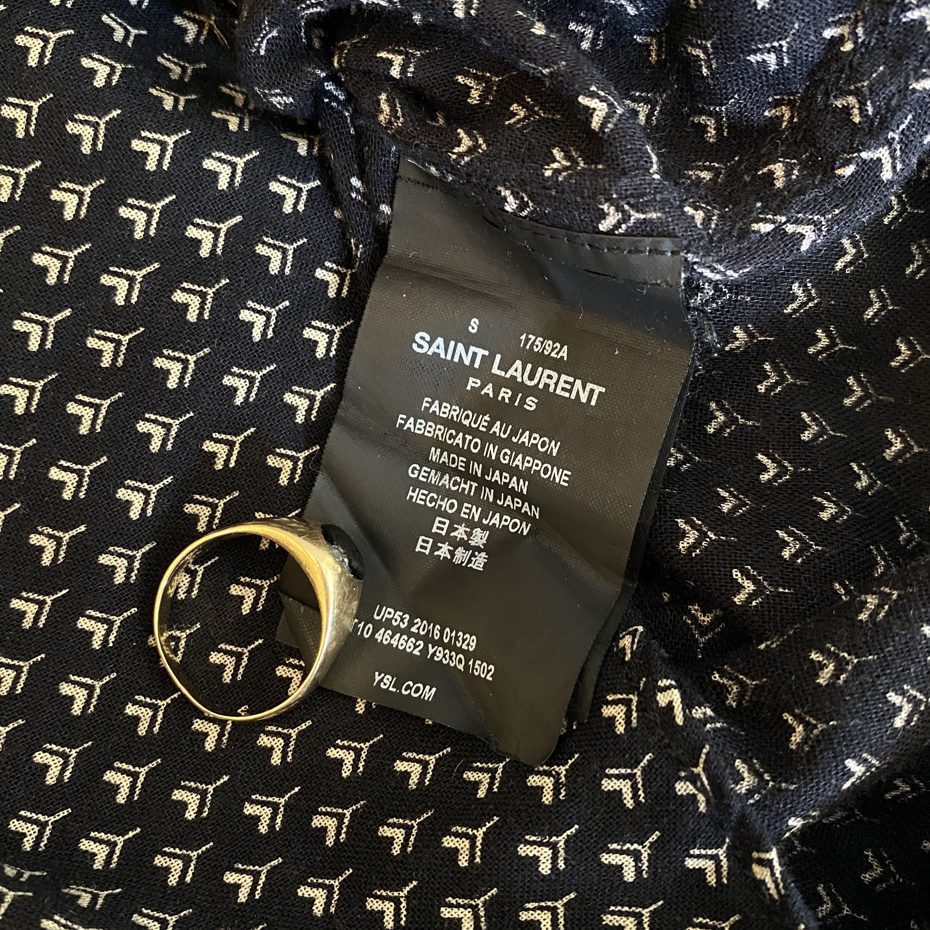 Saint Laurent Paris Saint Laurent Paris 16SS All-Over Print Shirt Size US S / EU 44-46 / 1 - 12 Thumbnail