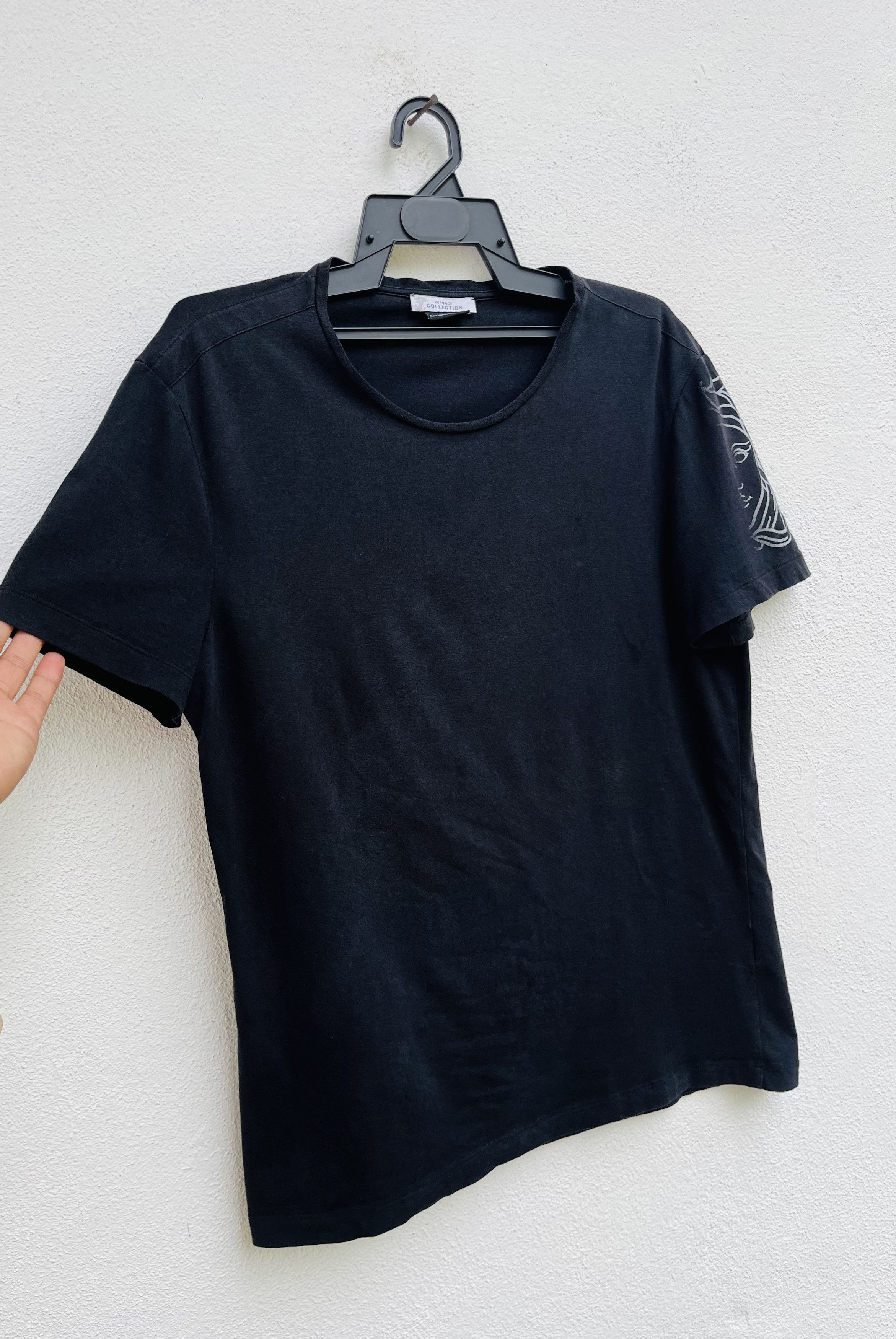 Versace Versace Sleeve Big Logo Black Shirt Size US M / EU 48-50 / 2 - 3 Thumbnail