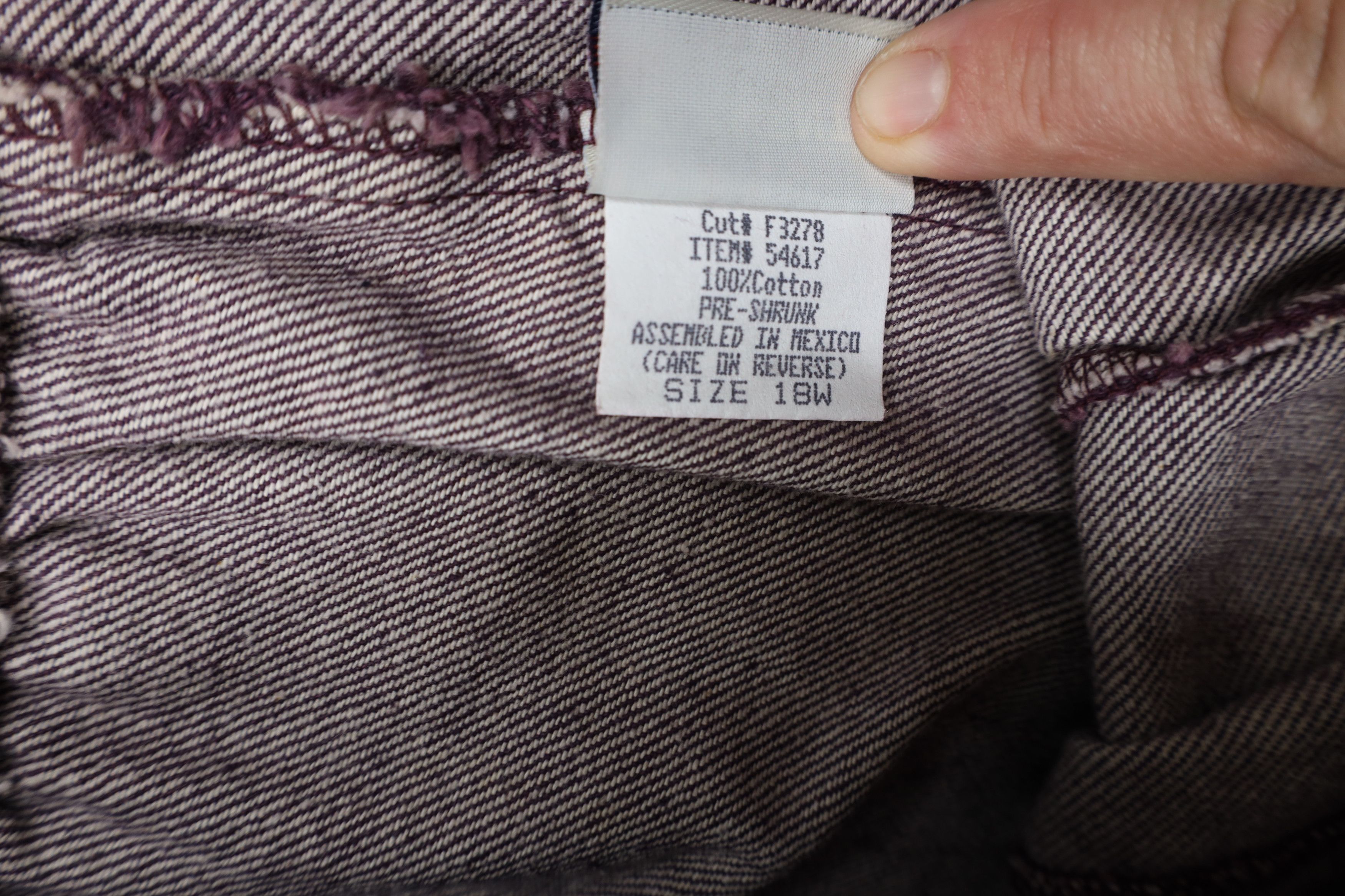 Vintage Deadstock Vintage 90s Streetwear Fit Tapered Jeans Purple Size 40" / US 18 - 7 Thumbnail